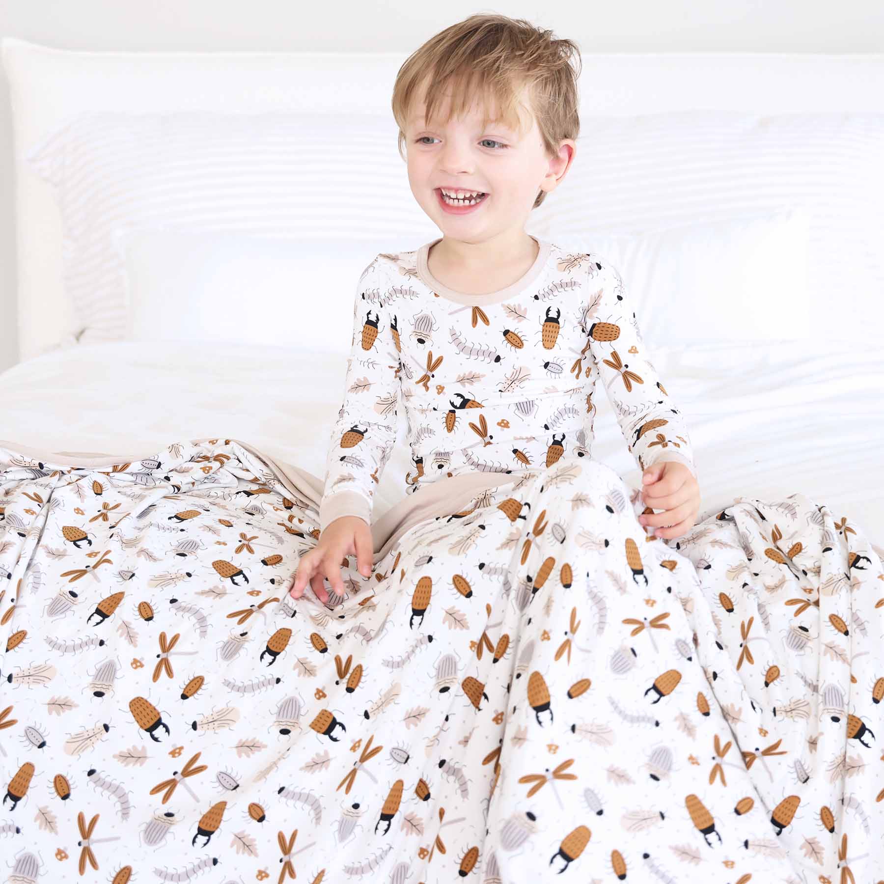 Snuggle Bug Double Sided Bamboo Blanket
