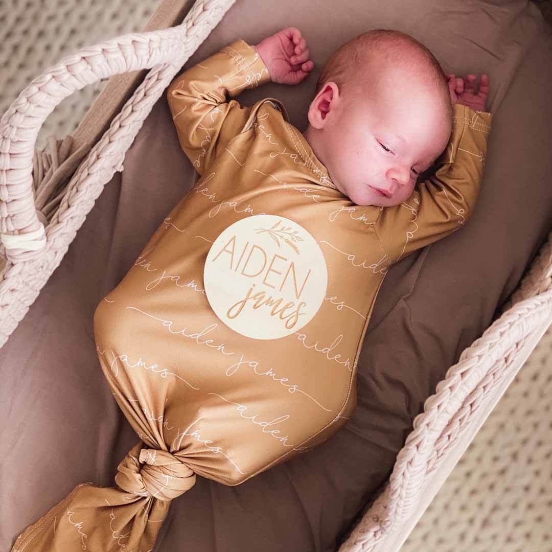 14208-solid-mustard-personalized-newborn-baby-knot-gown-1.jpg