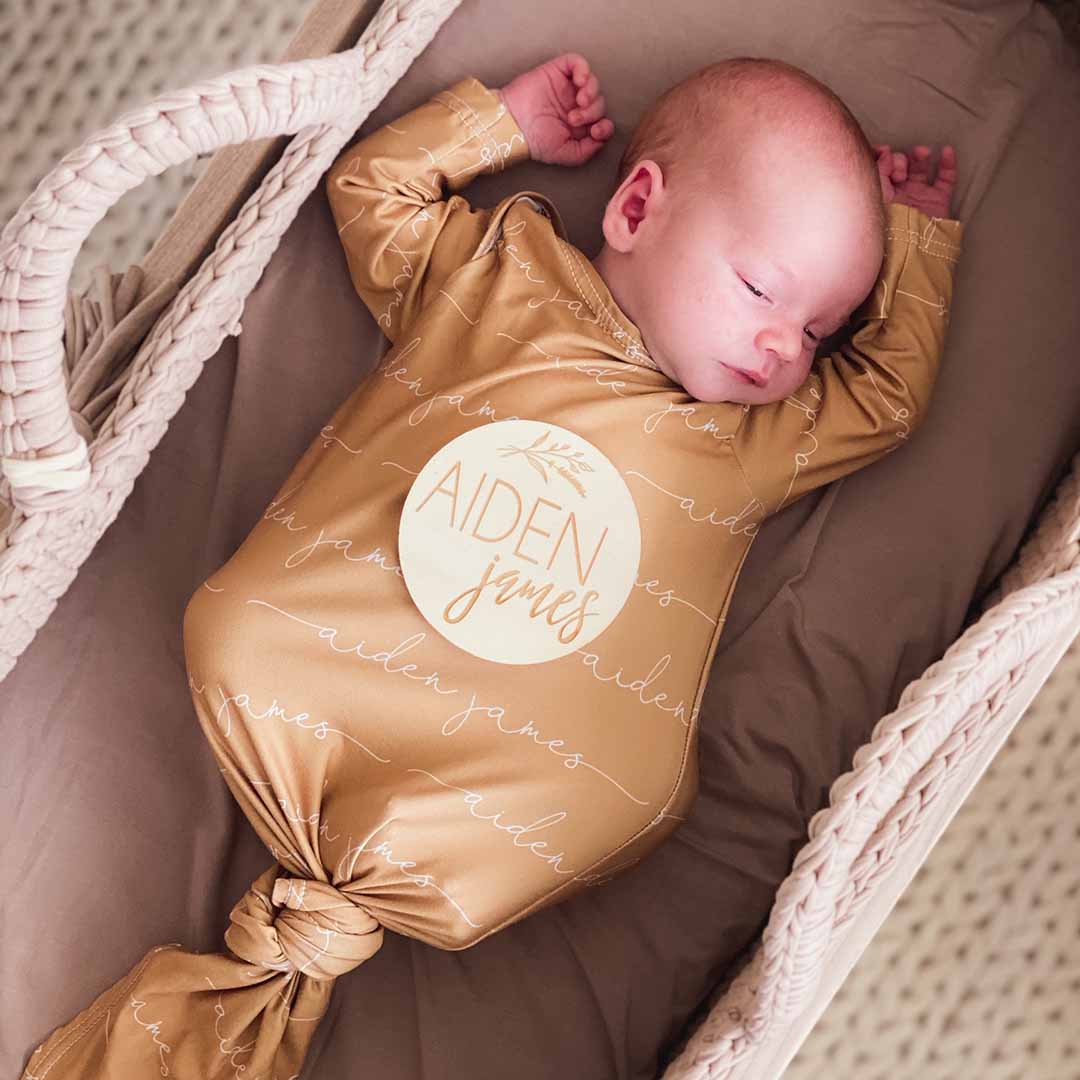 14208-solid-mustard-personalized-newborn-baby-knot-gown-1.jpg