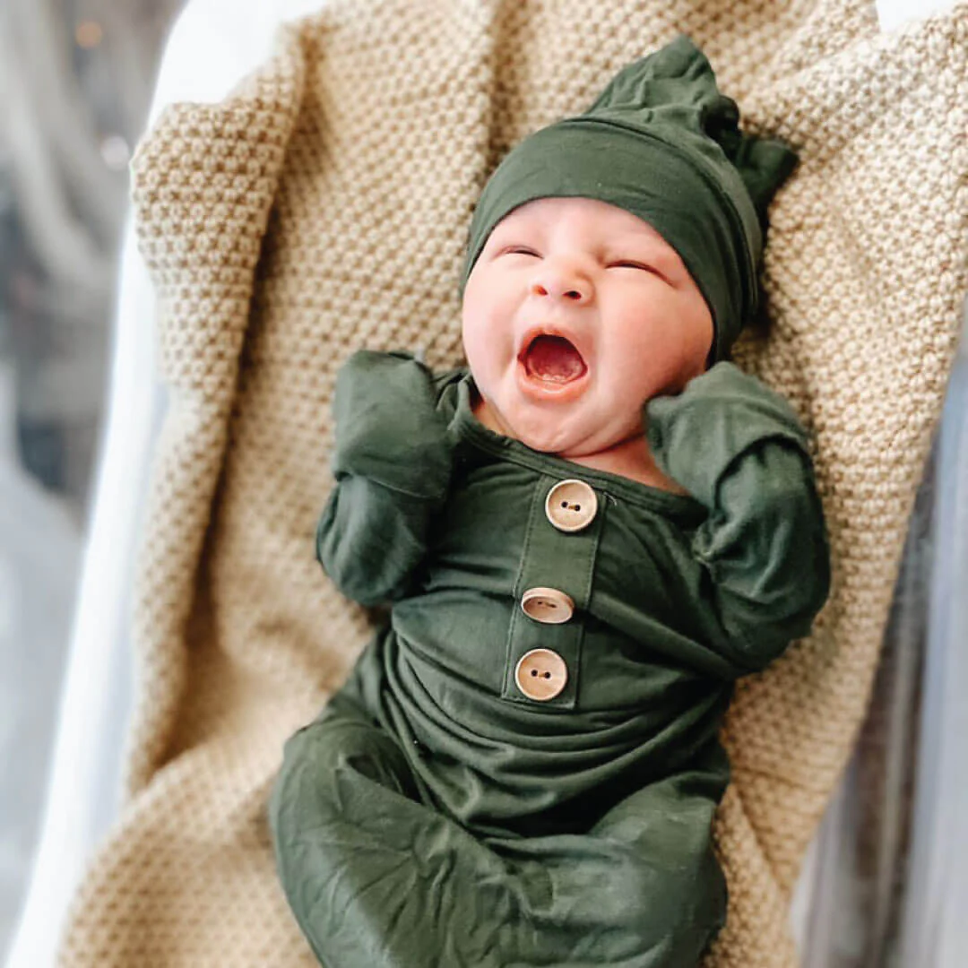 14215-solid-olive-bamboo-baby-knot-gown-hat-1.jpg