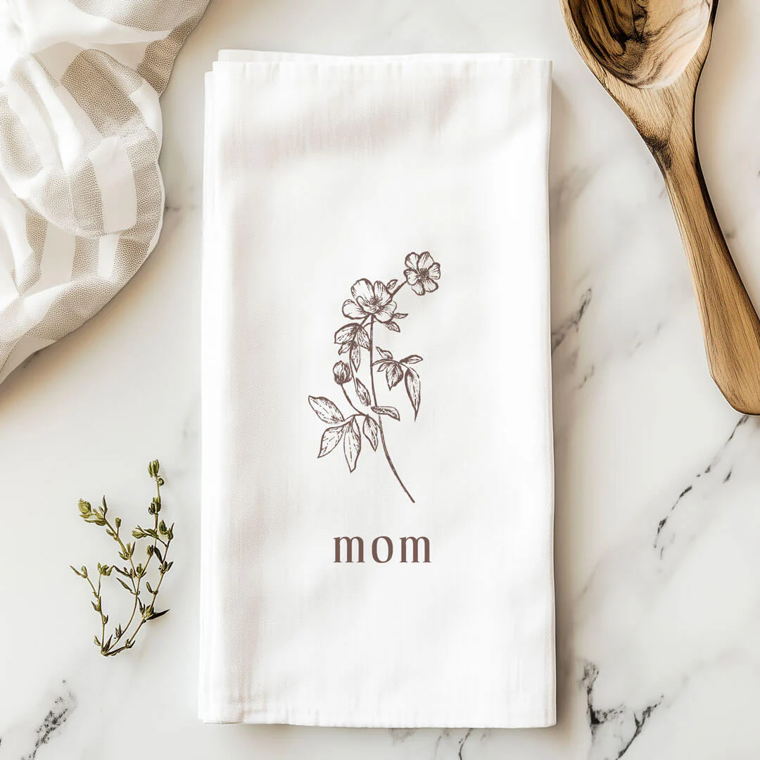 Tea Towel | Flower For Mom