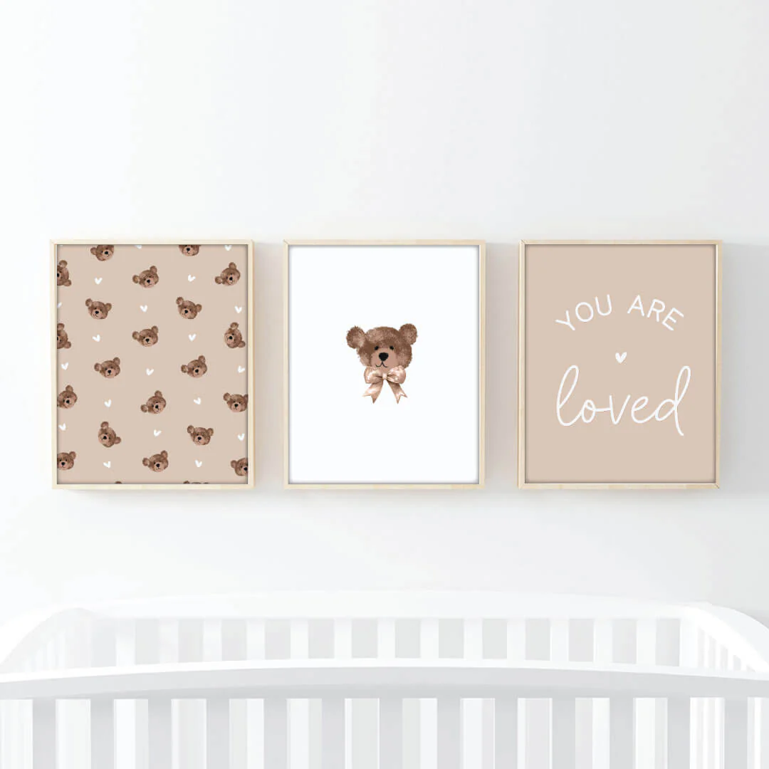 Teddy's Bears Bundled Digital Nursery Wall Art