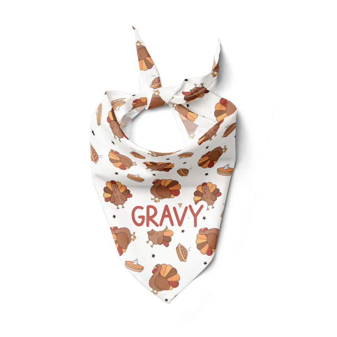 Turkey Treats Personalized Pet Bandana