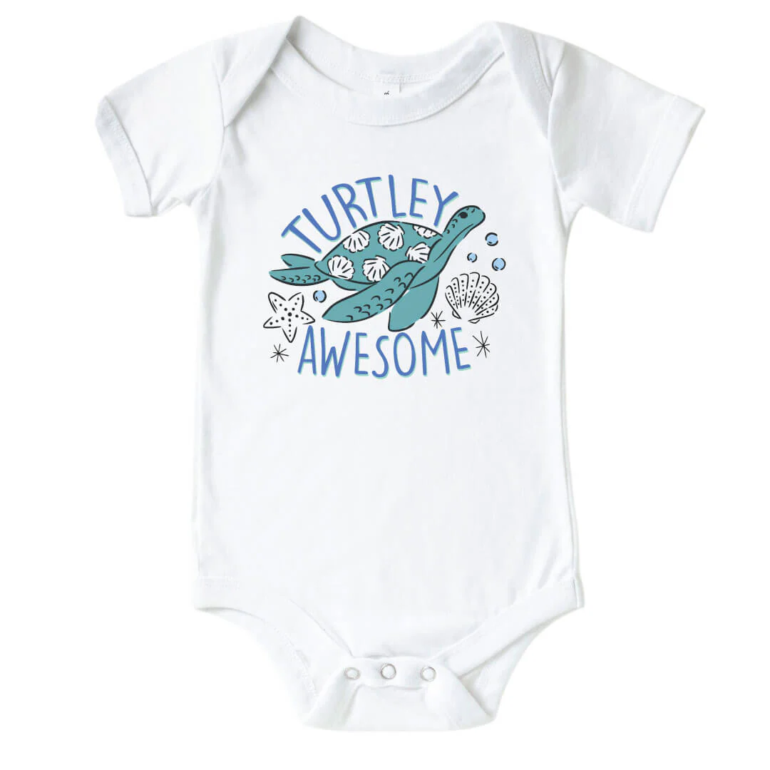 Turtley Awesome Graphic Bodysuit | White