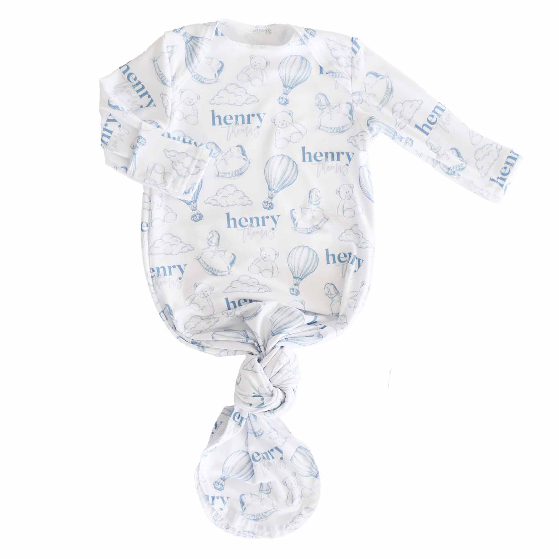 15038-up-in-the-clouds-personalized-newborn-baby-knot-gown-1.jpg