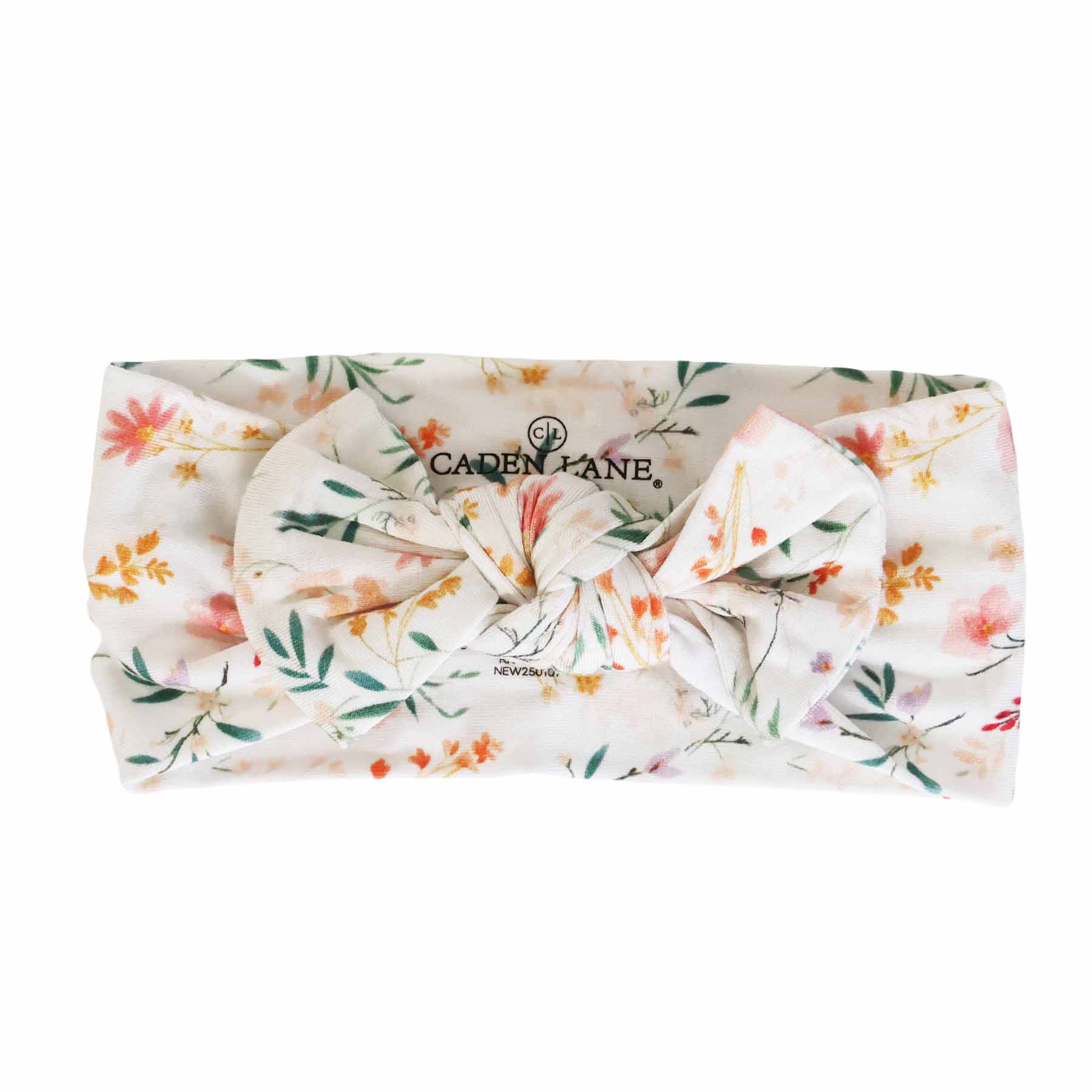 Winnie's Wildflowers Knit Large Bow Headwrap