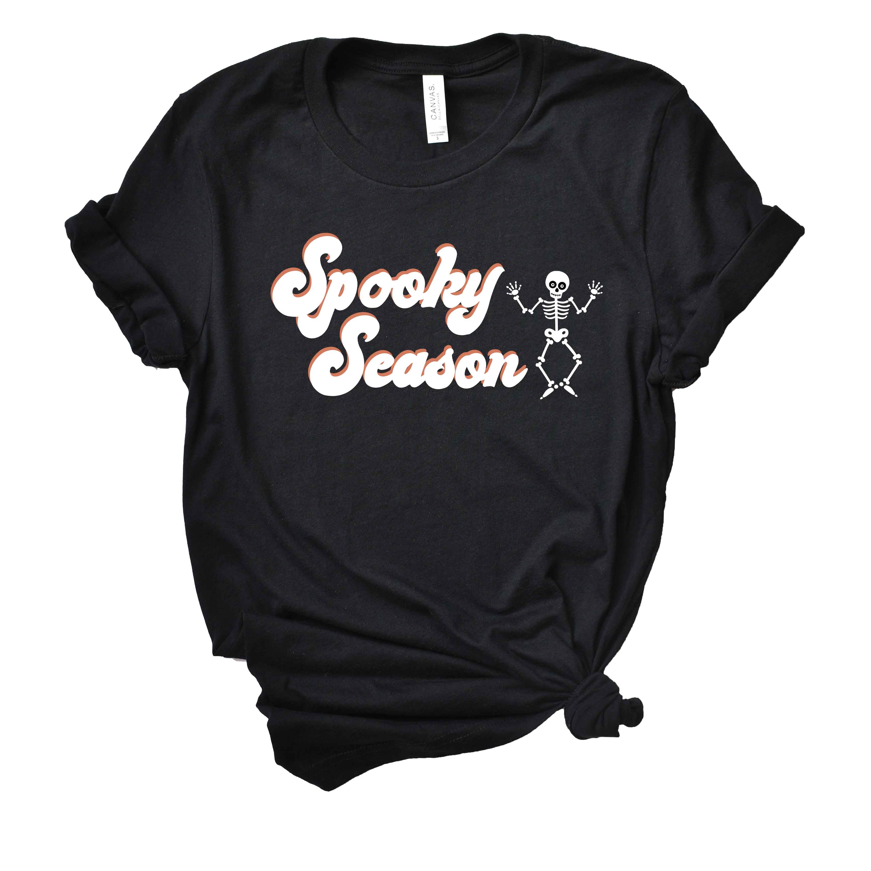 Spooky Season Adult Graphic Tee | Black