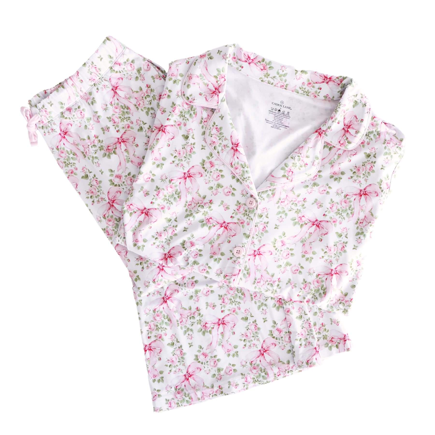 Women's Two Piece Flare Lounge Set | Bows in Bloom