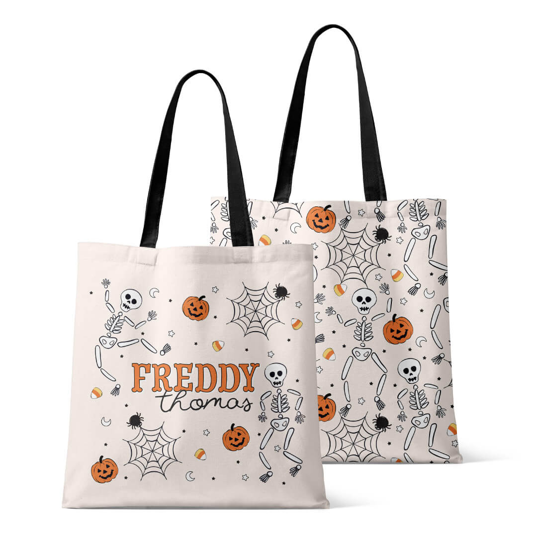 Personalized Trick Or Treat Bags | Silly Skellies