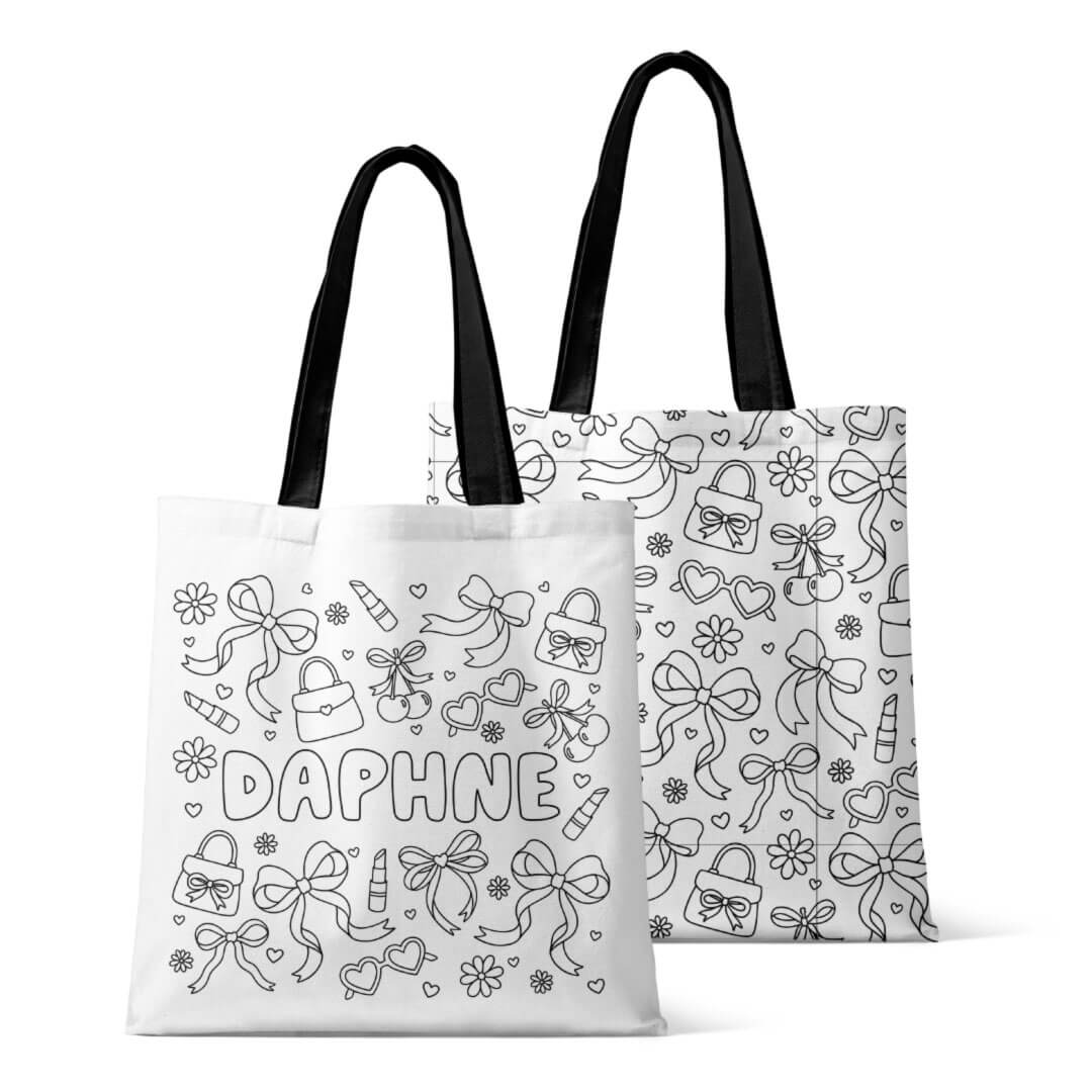 Colorable Personalized Tote Bags | Material Girl