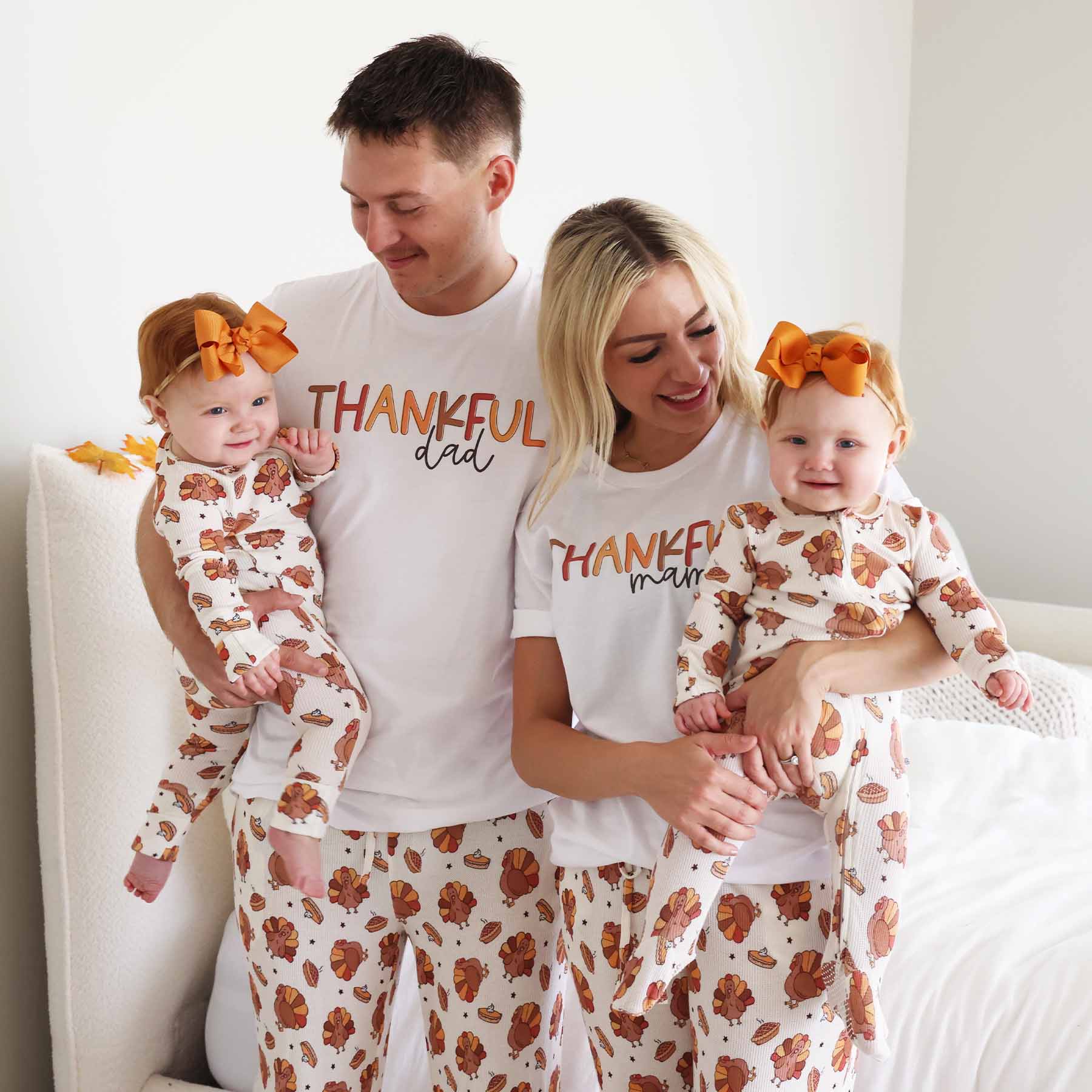 Turkey Treats Bamboo Waffle Unisex Adult Pajama Pants