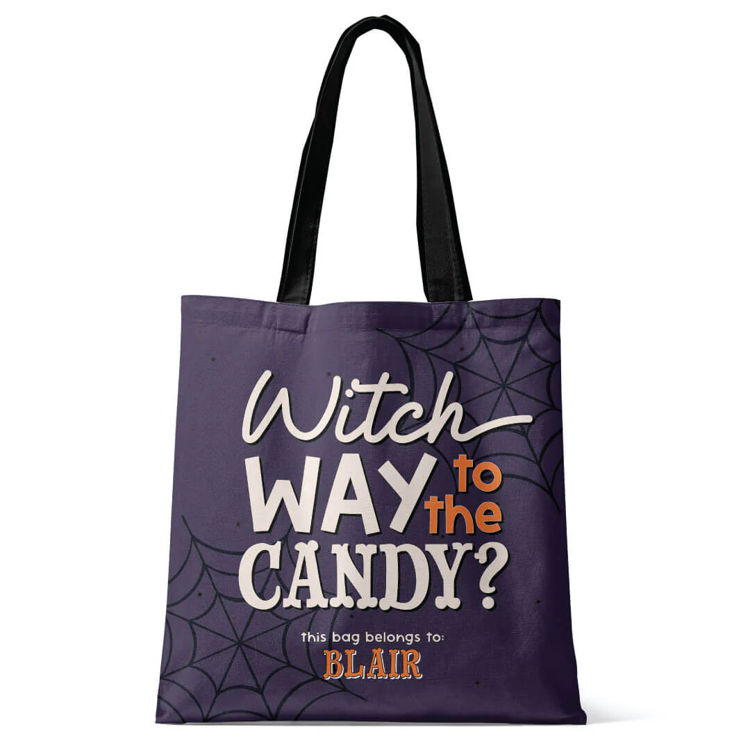 Personalized Trick Or Treat Bags | Witch Way To The Candy