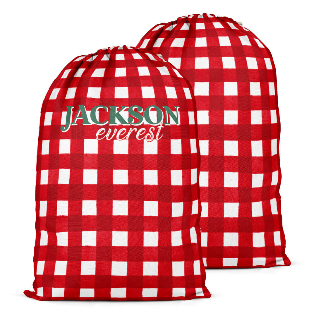 Personalized Santa Sacks | Checking It Twice