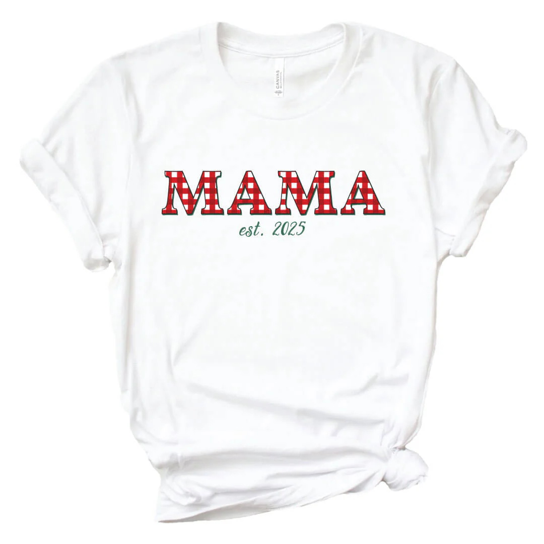 Checking It Twice Personalized Adult Graphic Tee | White