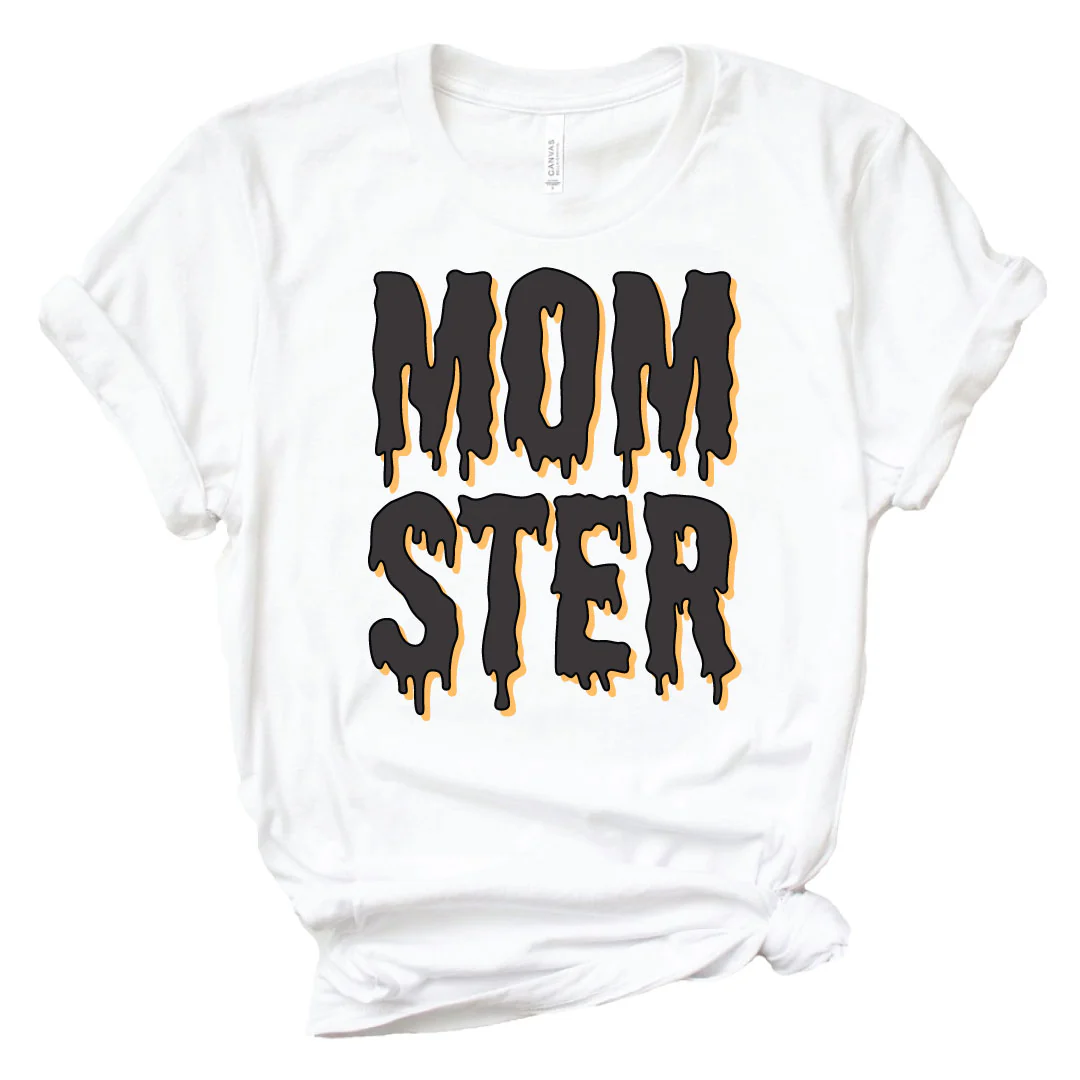 Momster Adult Graphic Tee | White