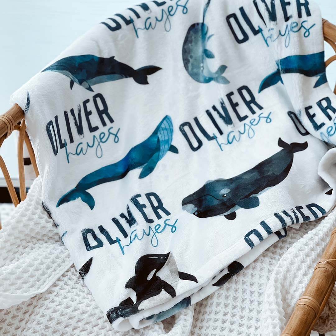 Whaley Cute | Personalized Kids Blanket
