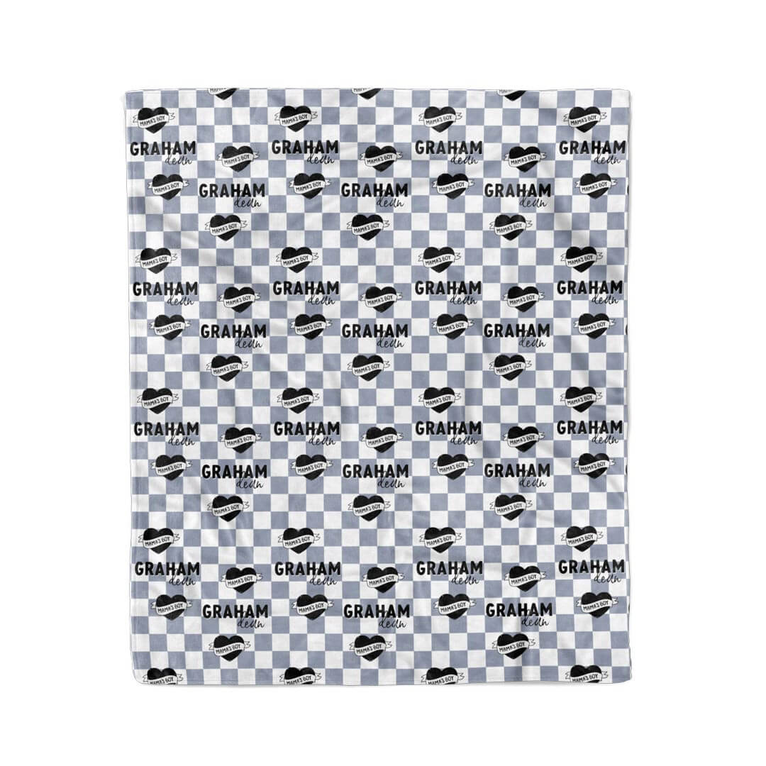 Mama's Boy Personalized Kids Blanket