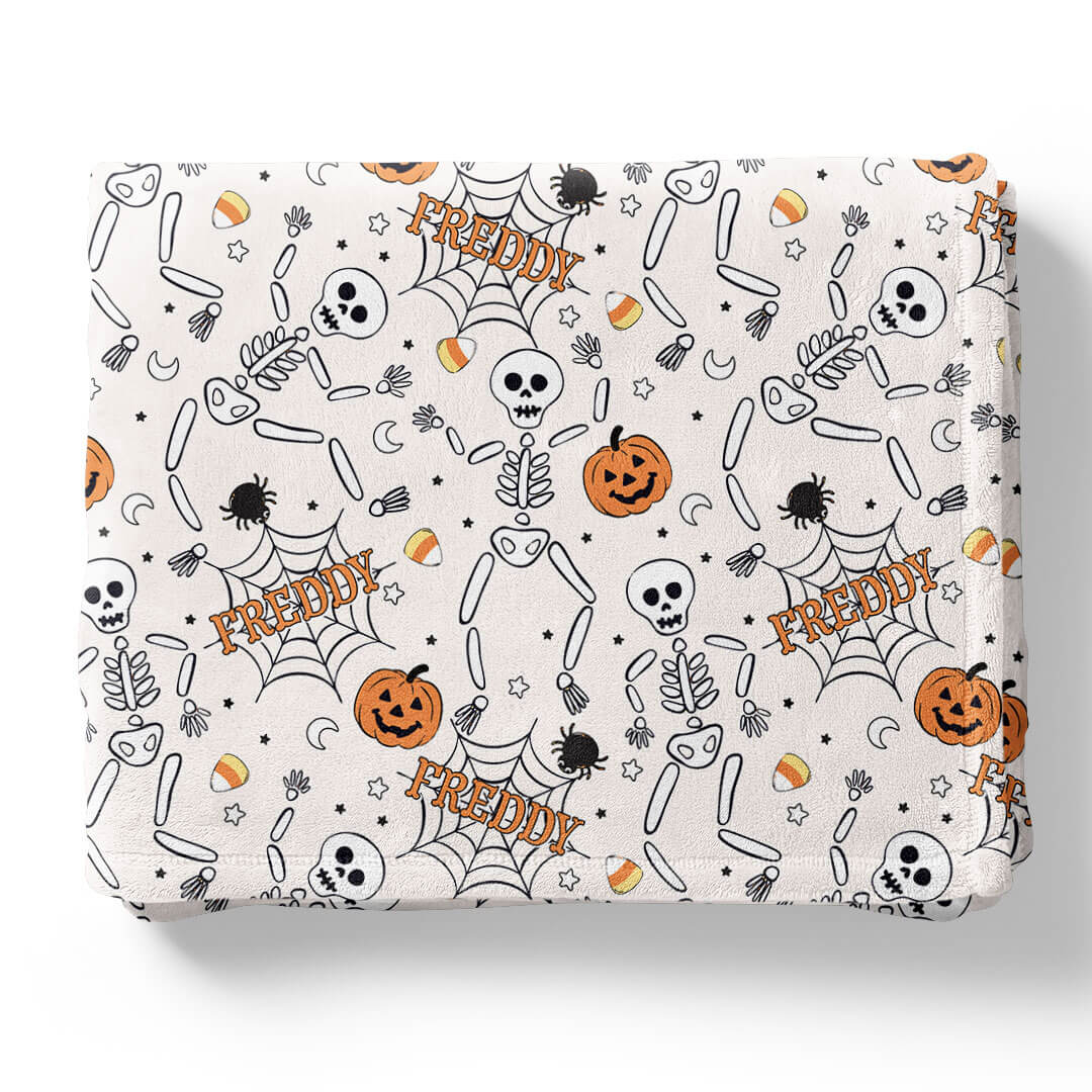 Silly Skellies Personalized Kids Blanket