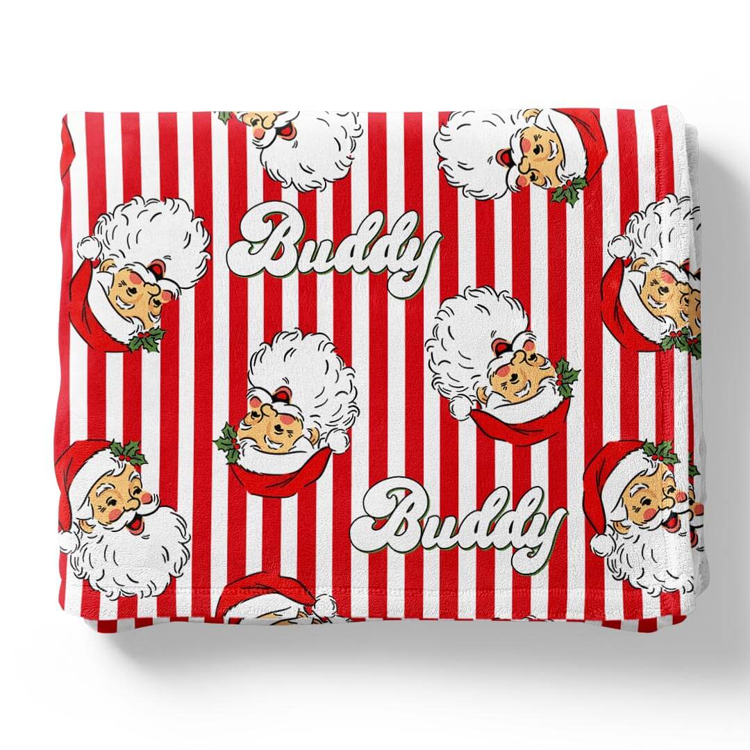 Santa Claus Lane Personalized Kids Blanket