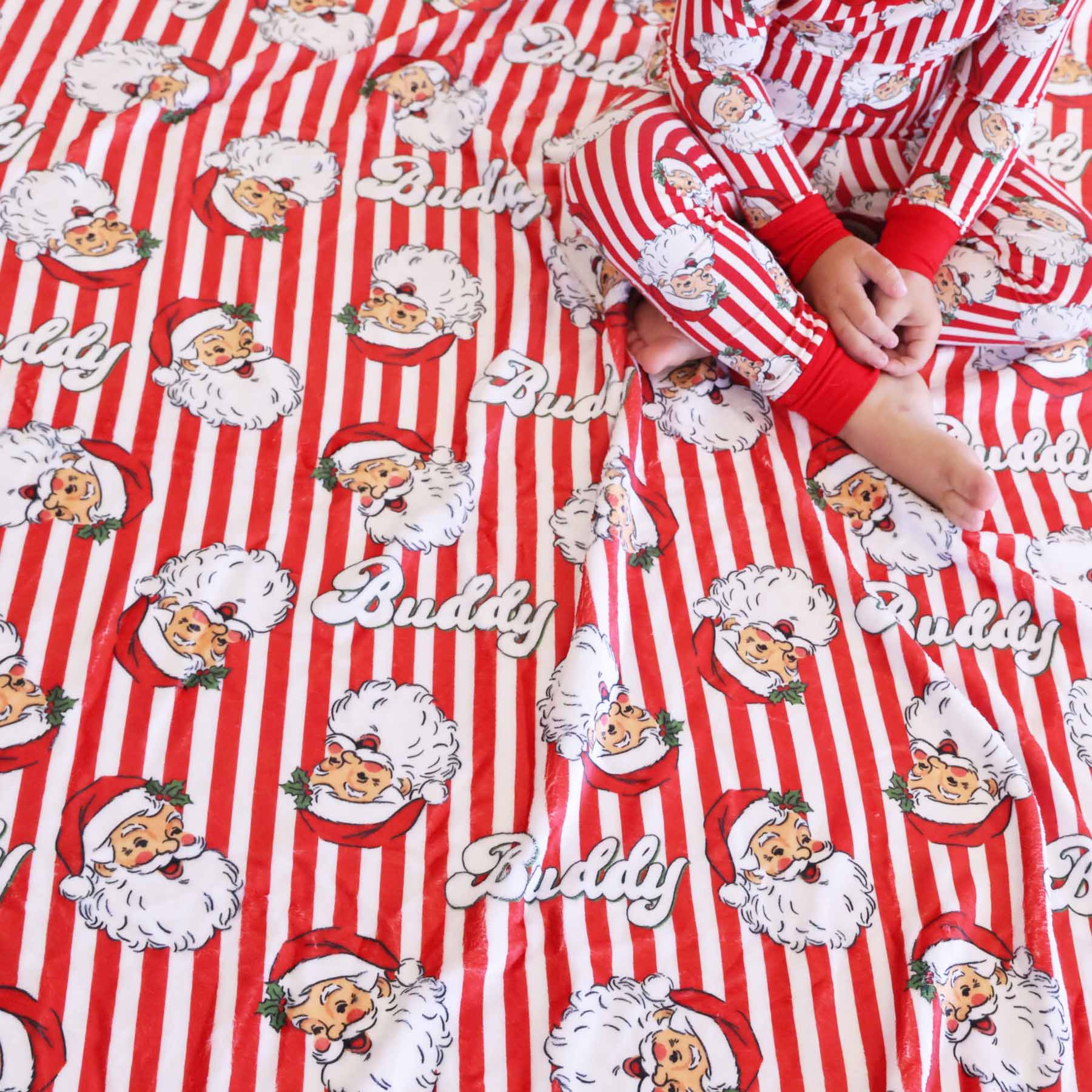 Santa Claus Lane Personalized Kids Blanket