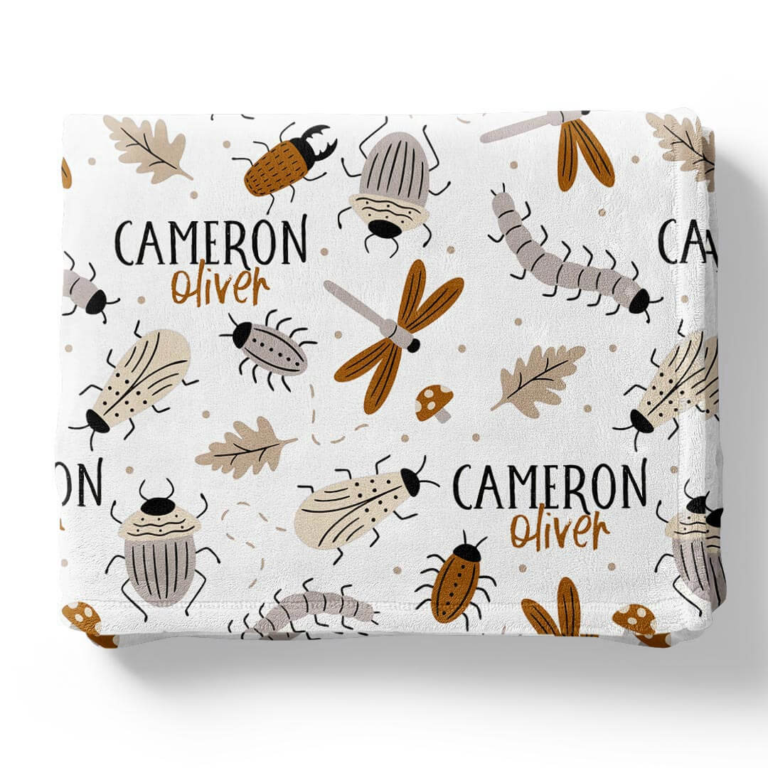 Snuggle Bug Personalized Kids Blanket