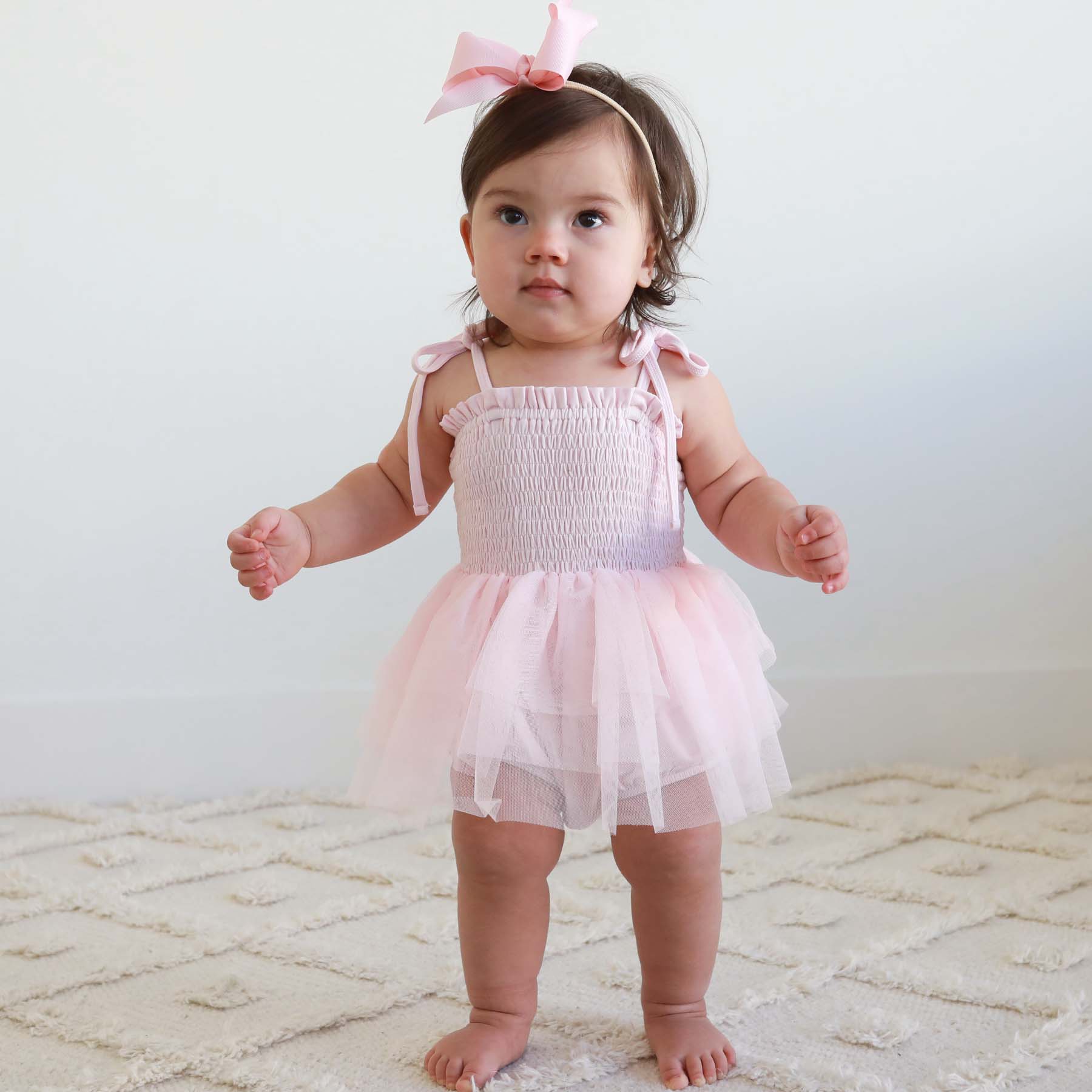 Smocked Tutu Bodysuit