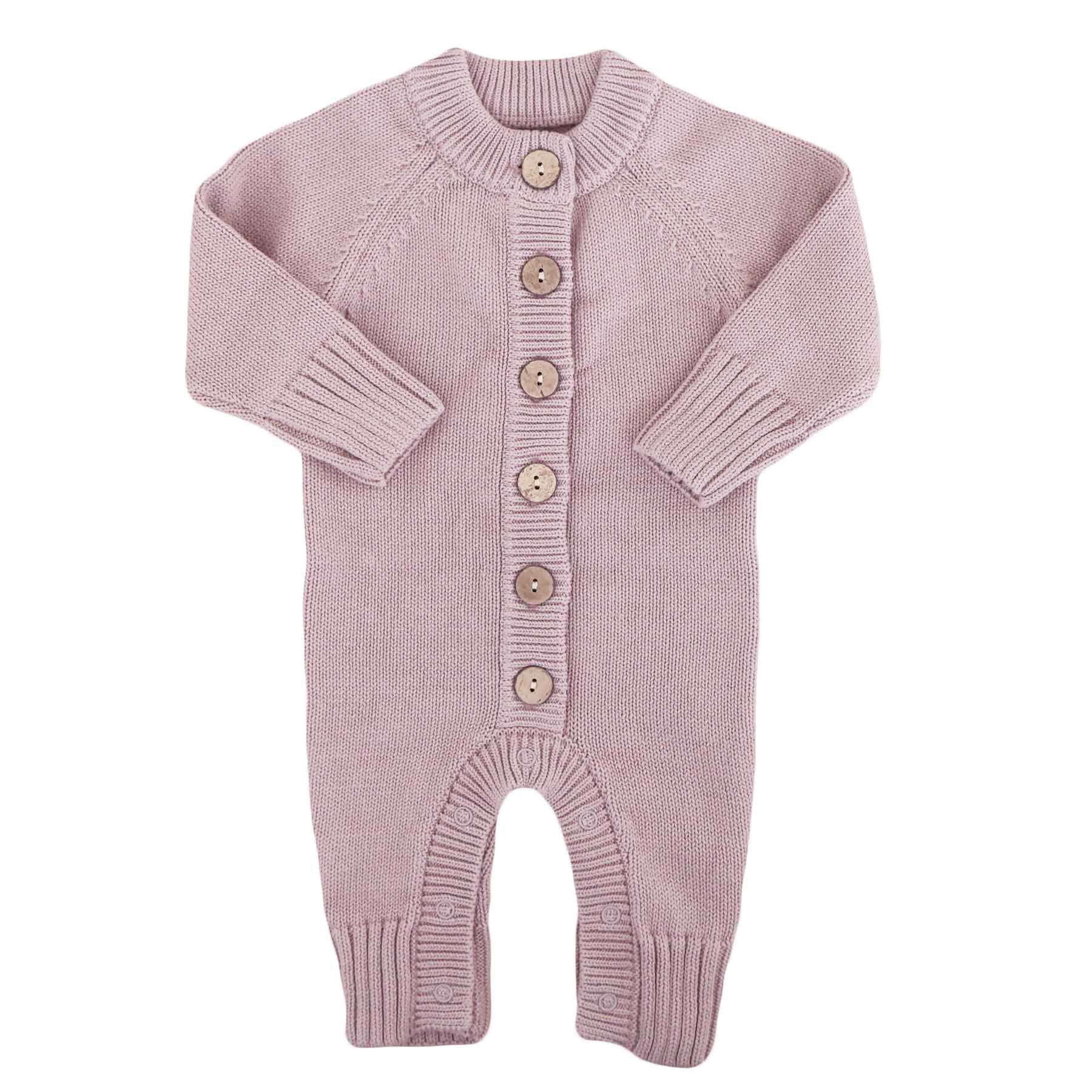 Knit Sweater Button Romper | Iris