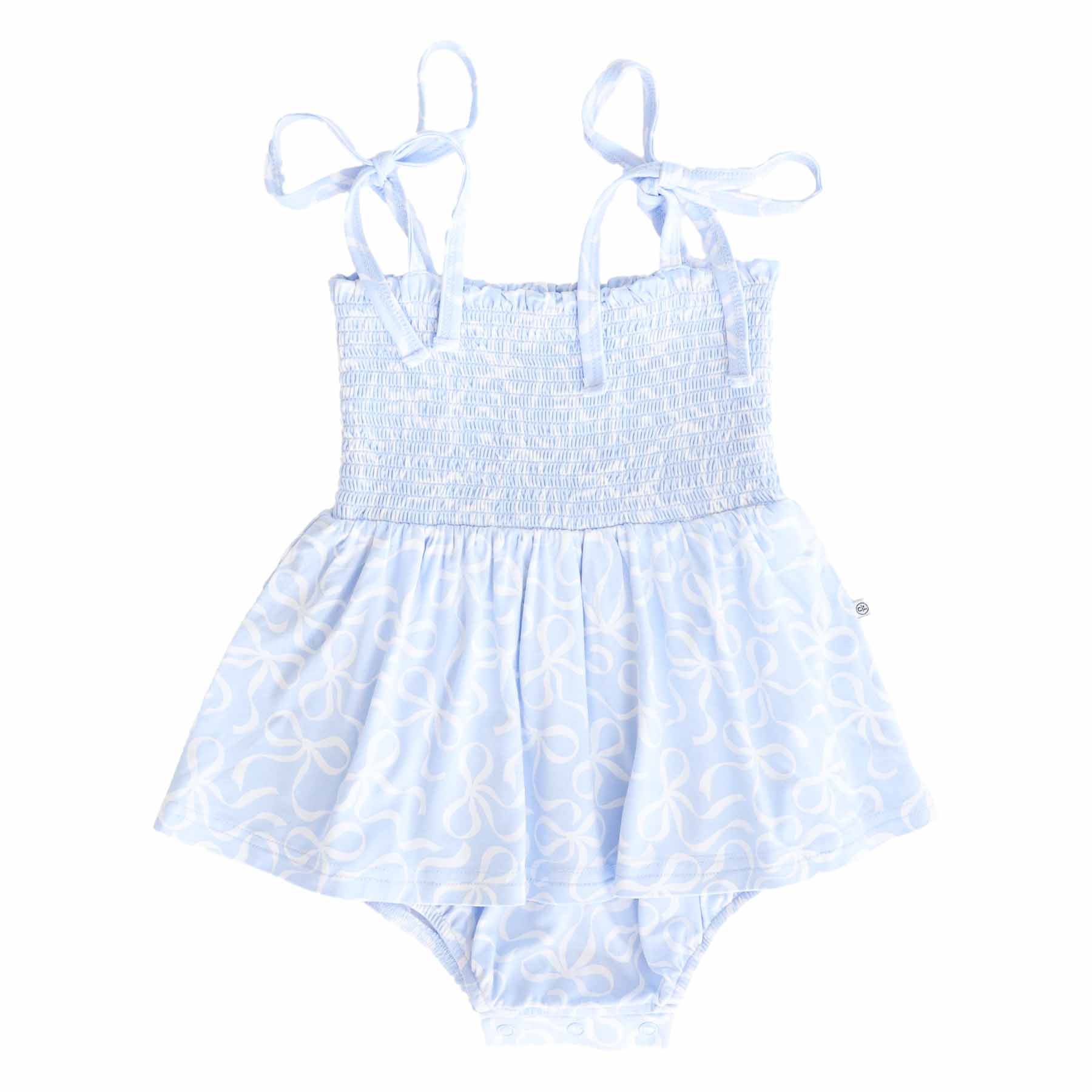 Smocked Twirl Bodysuit | Blue-tiful Bows