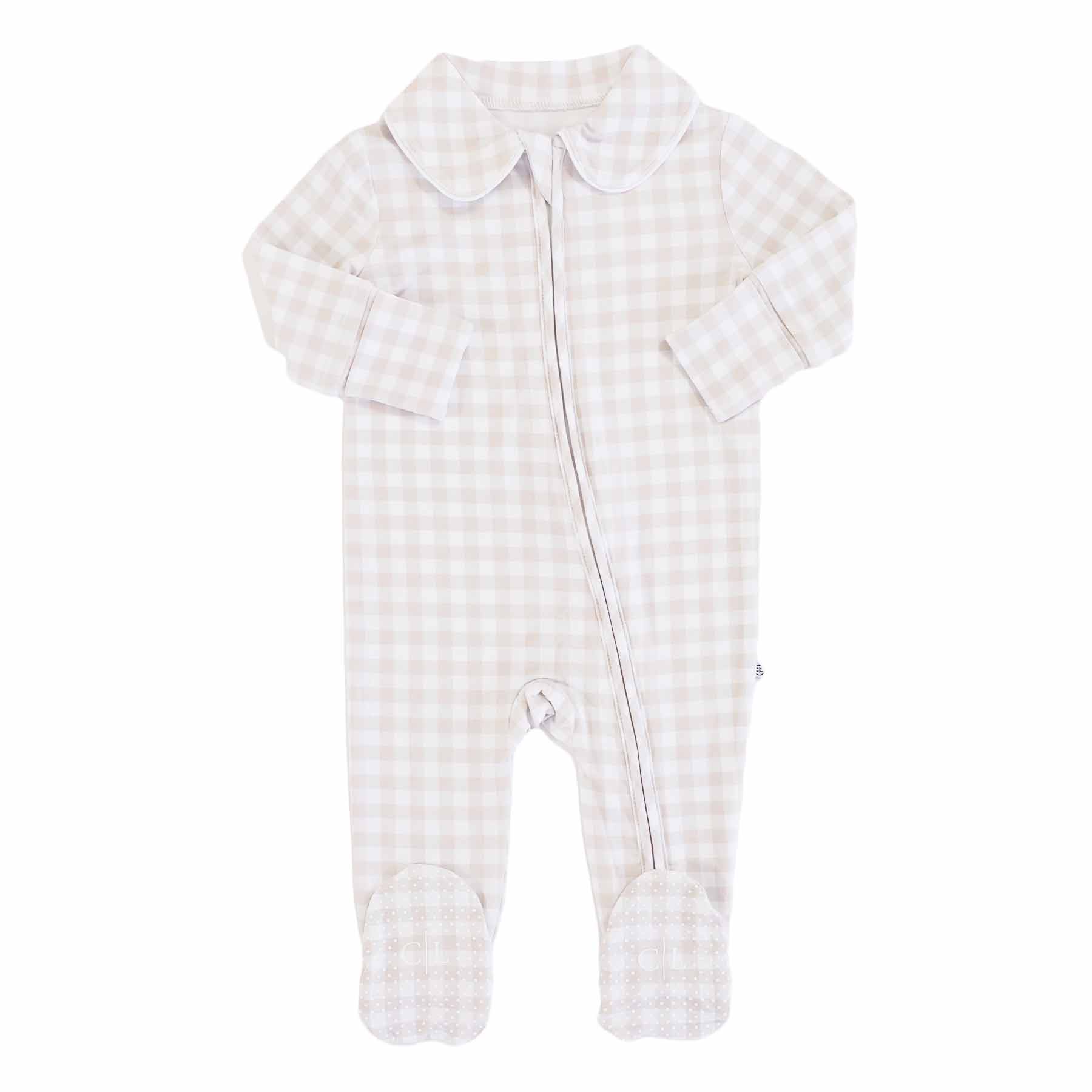 5032-peter-pan-collar-zipper-footie-taupe-gingham-1.jpg
