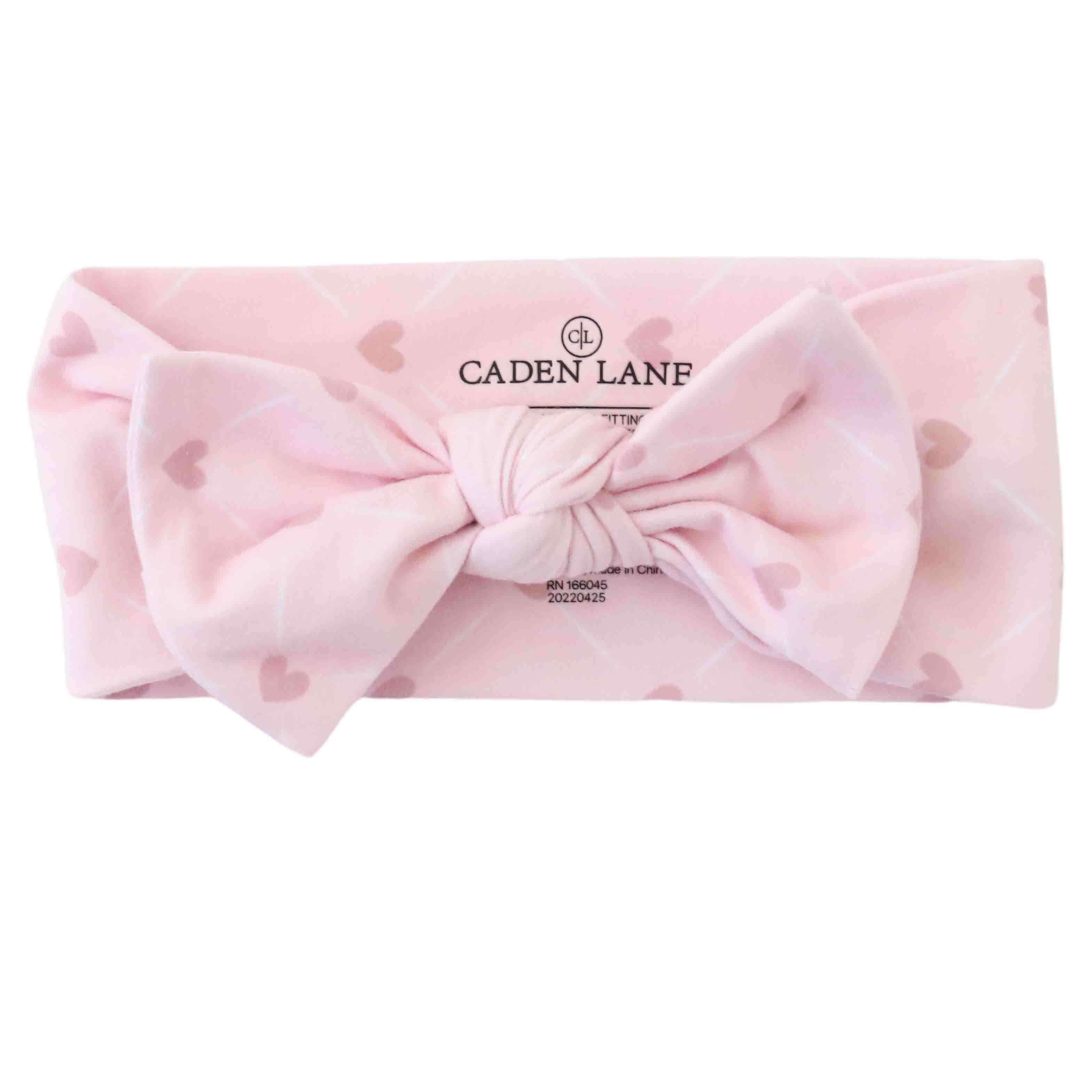 Sweet Heart Knit Large Bow Headwrap