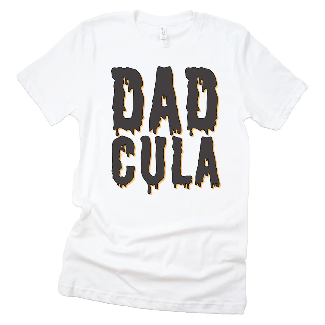Dadcula Adult Graphic Tee | White