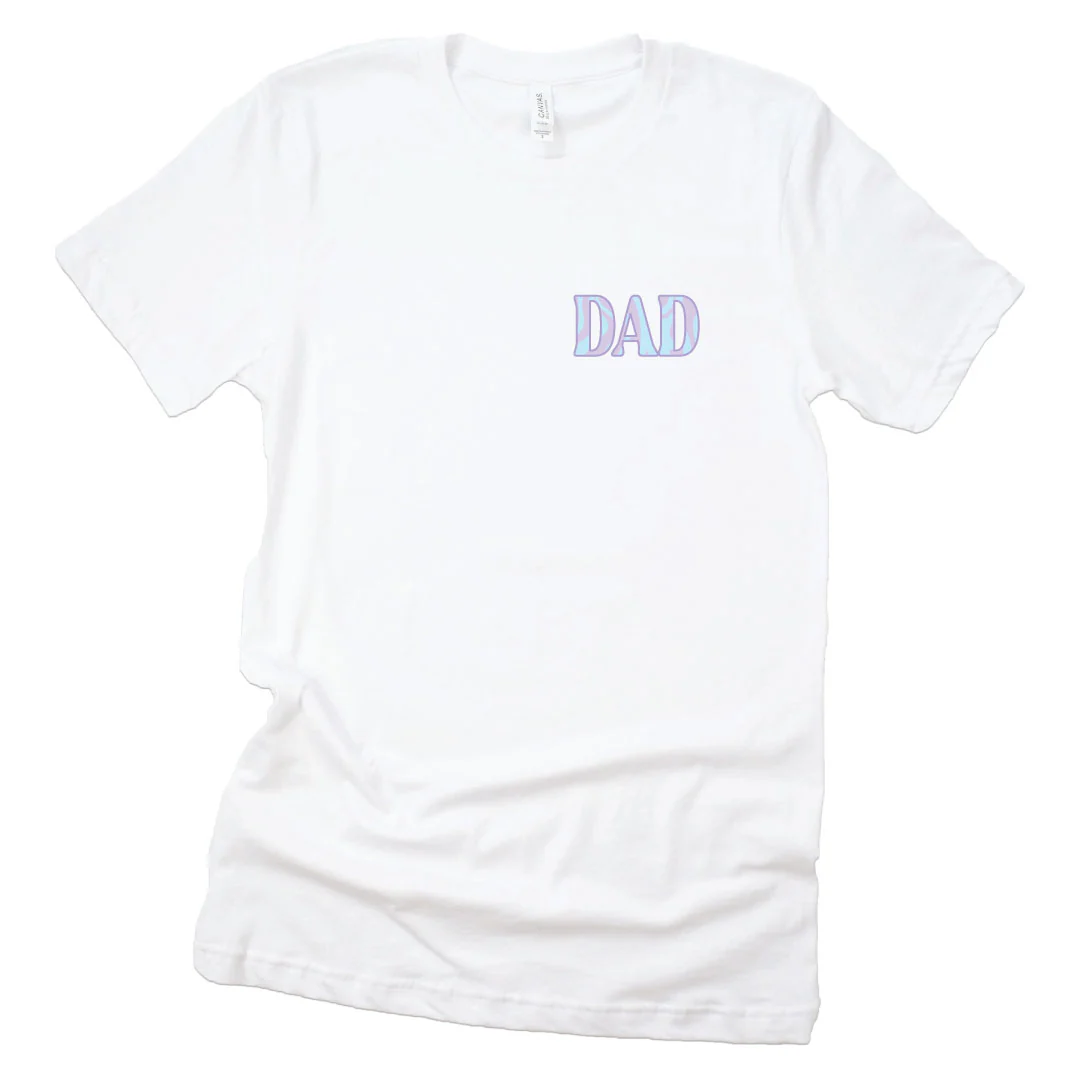 Wavy Days Dad Graphic Tee | White