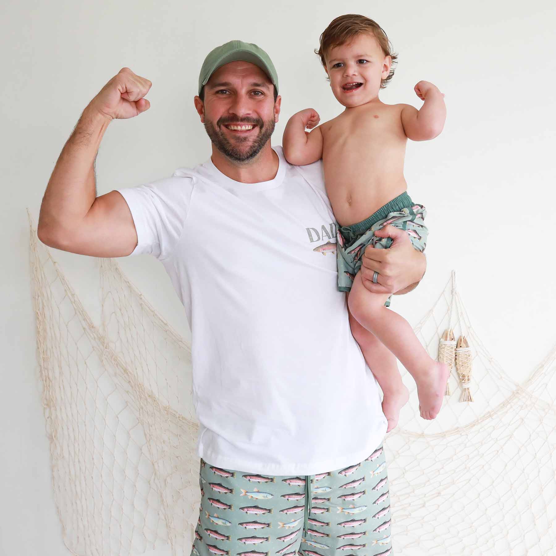 Freshwater Friends Dad Graphic Tee | White