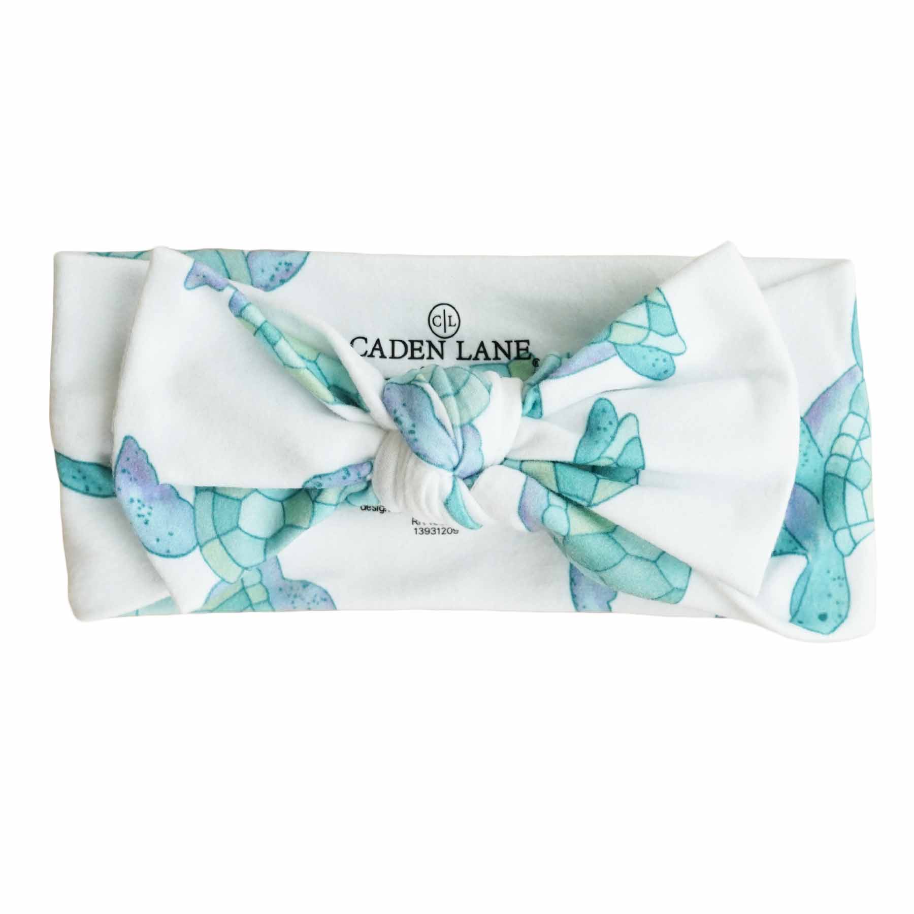 Totally Turtles Knit Large Bow Headwrap