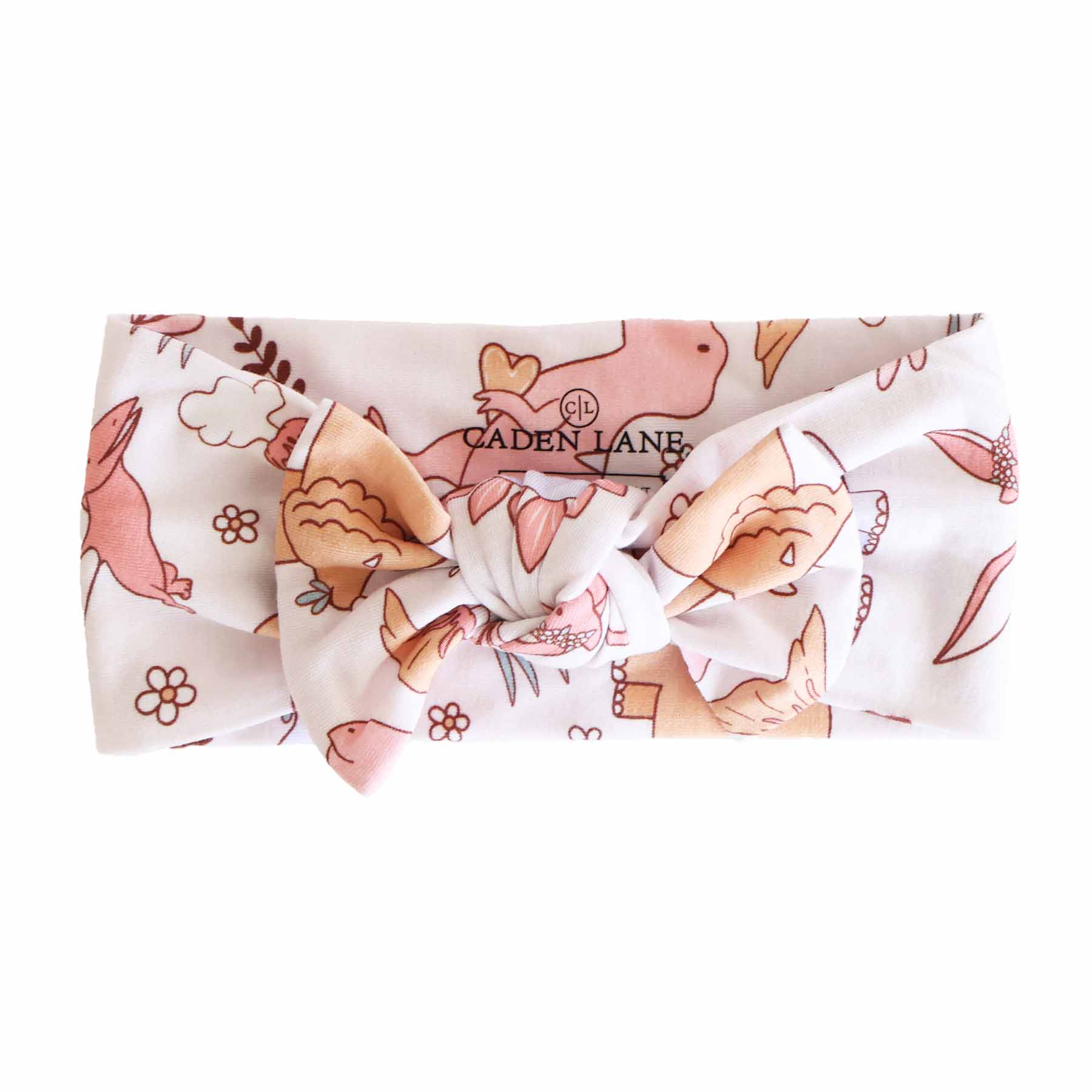 Dolly's Dinos Knit Large Bow Headwrap