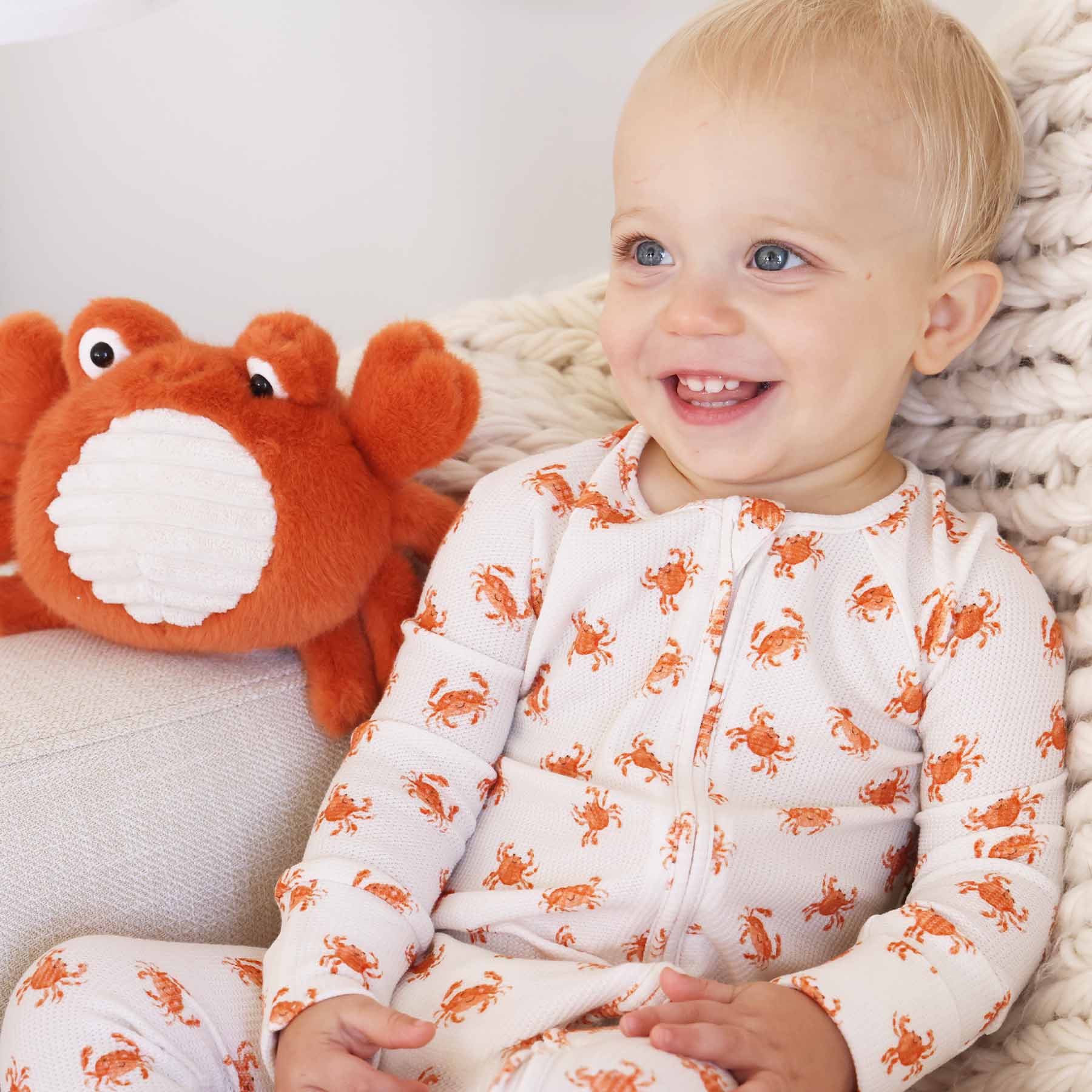 All Bamboo Waffle Convertible Zip Rompers
