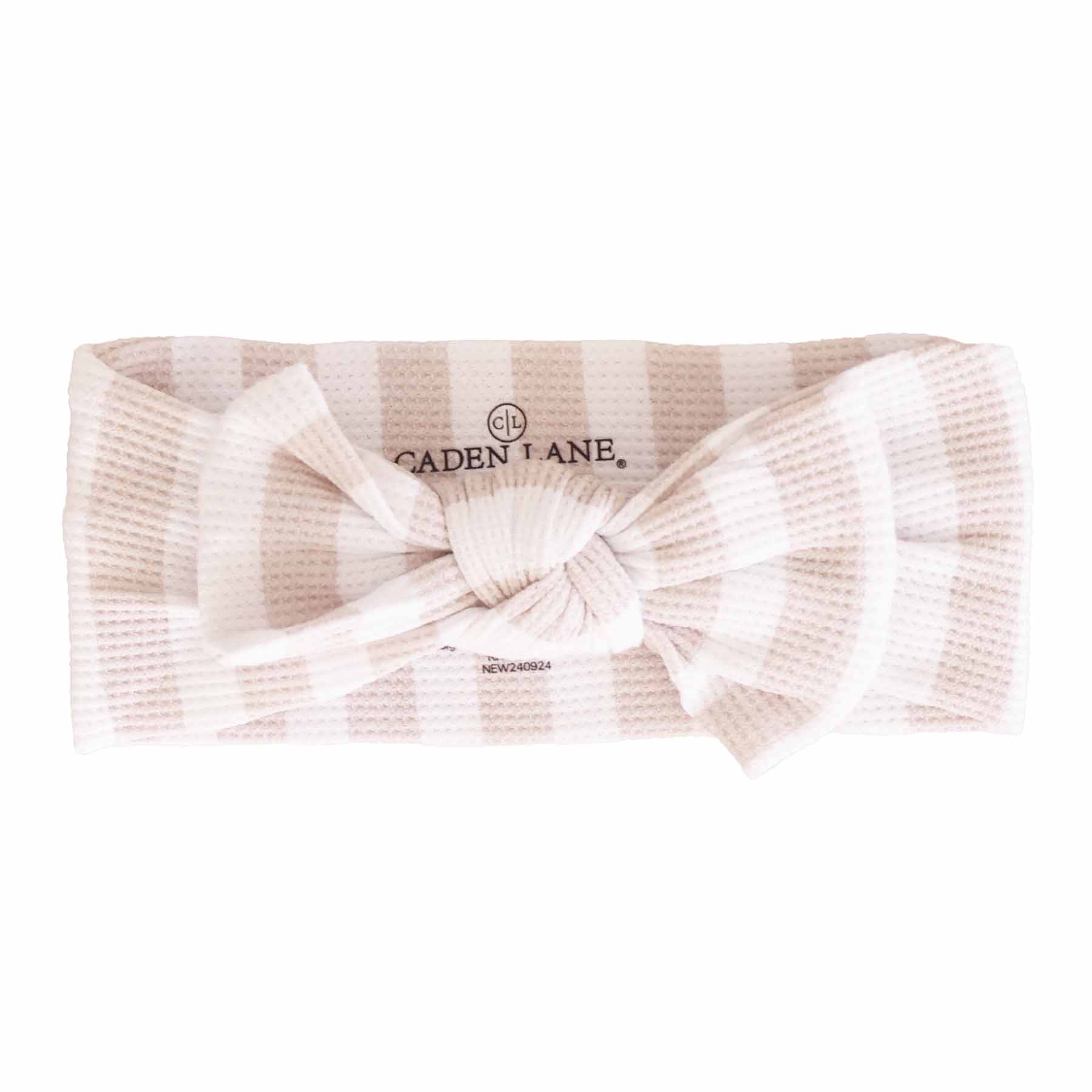 Bamboo Waffle Knit Large Bow Headwraps
