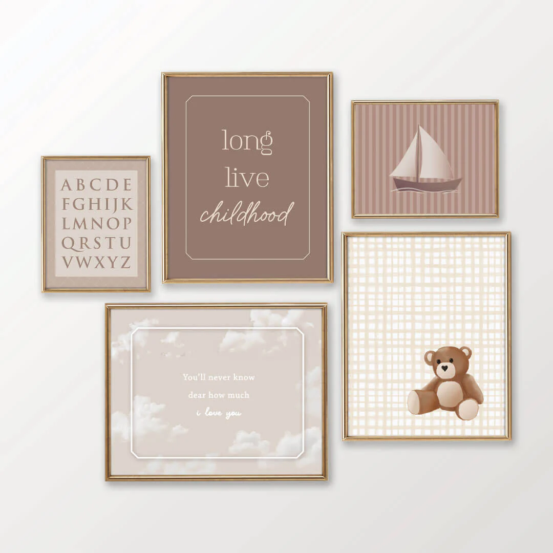Beary Sweet Bundled Digital Nursery Art
