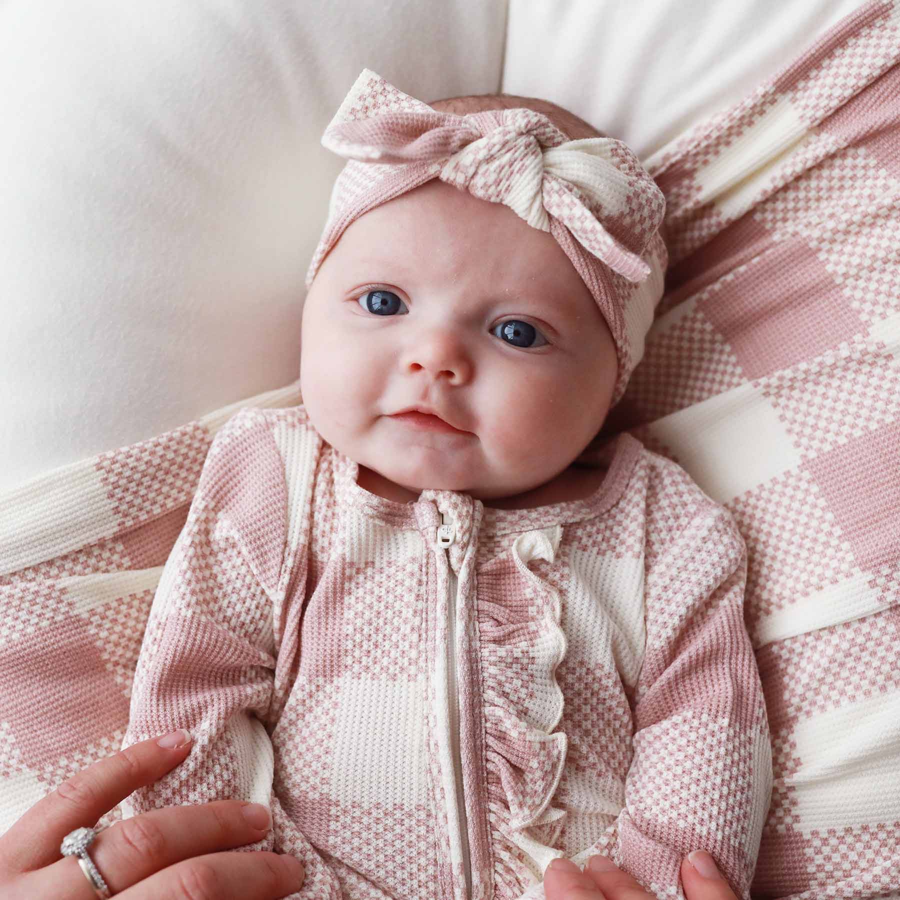 7259-big-check-bamboo-waffle-zipper-ruffle-footie-rosy-1.jpg