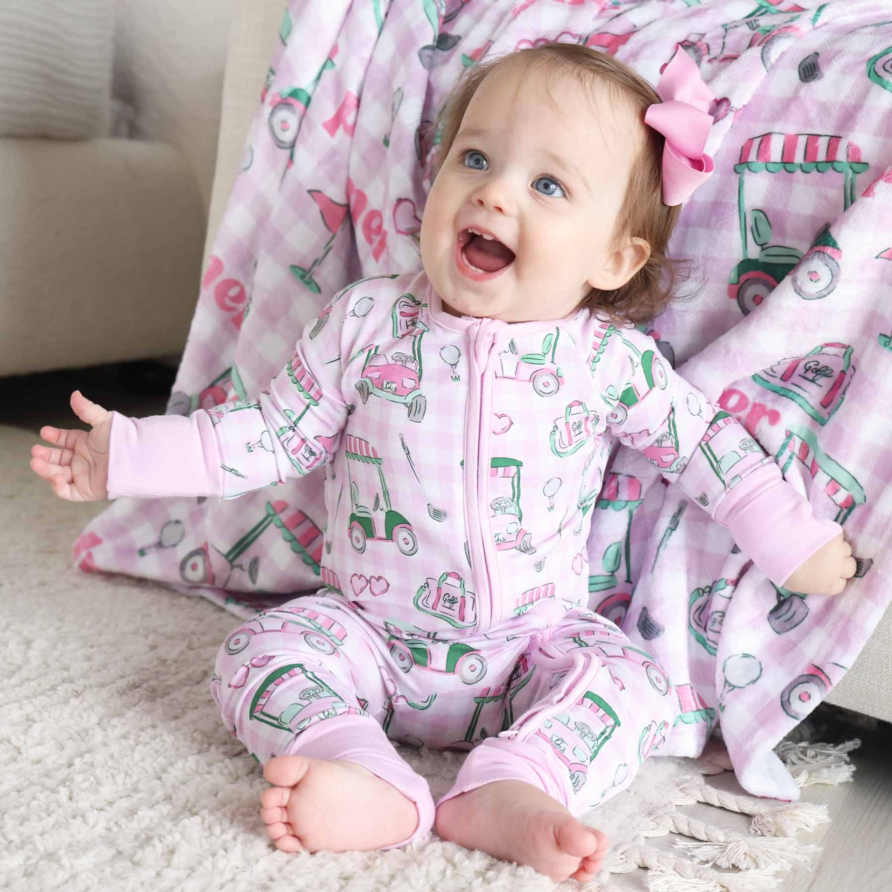 Birdie Babes Convertible Zip Romper | Pink
