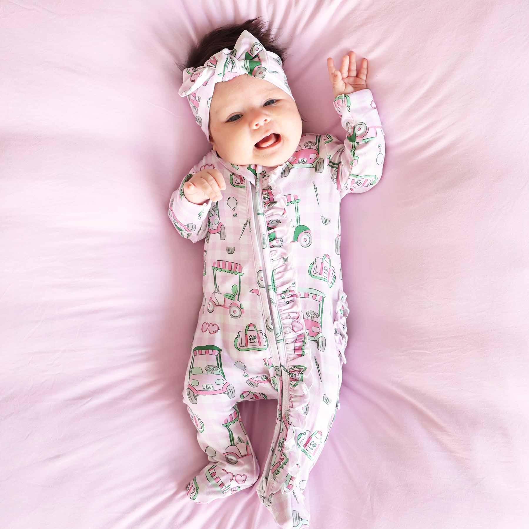 Birdie Babes Knit Large Bow Headwrap | Pink