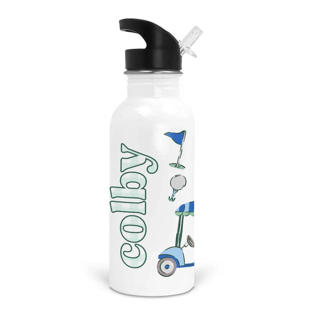 Birdie Babes Personalized Kids Water Bottle | Green