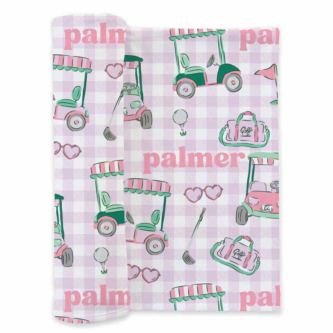 Birdie Babes Personalized Swaddle Blanket | Pink
