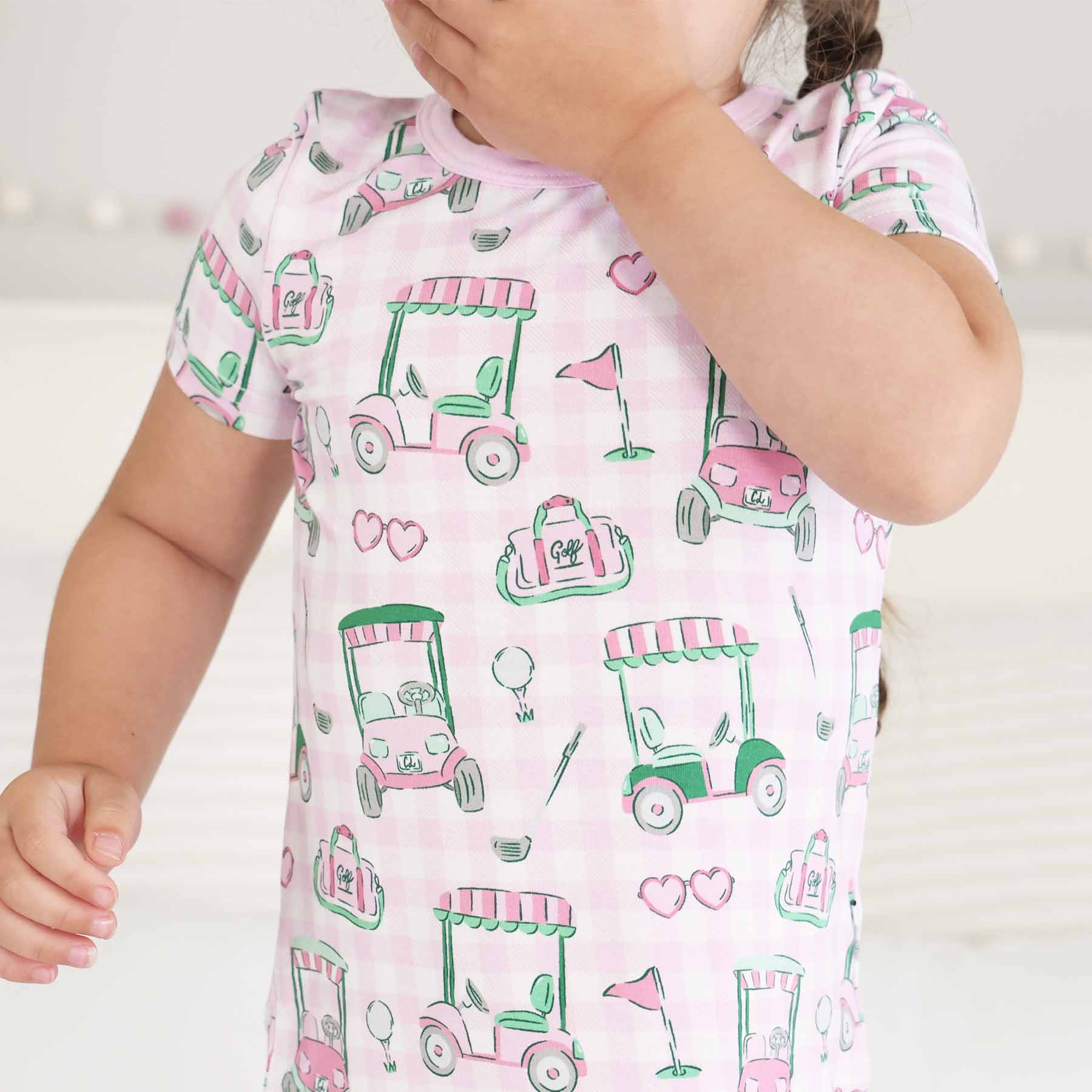 Birdie Babes Two Piece Pajama Set | Pink