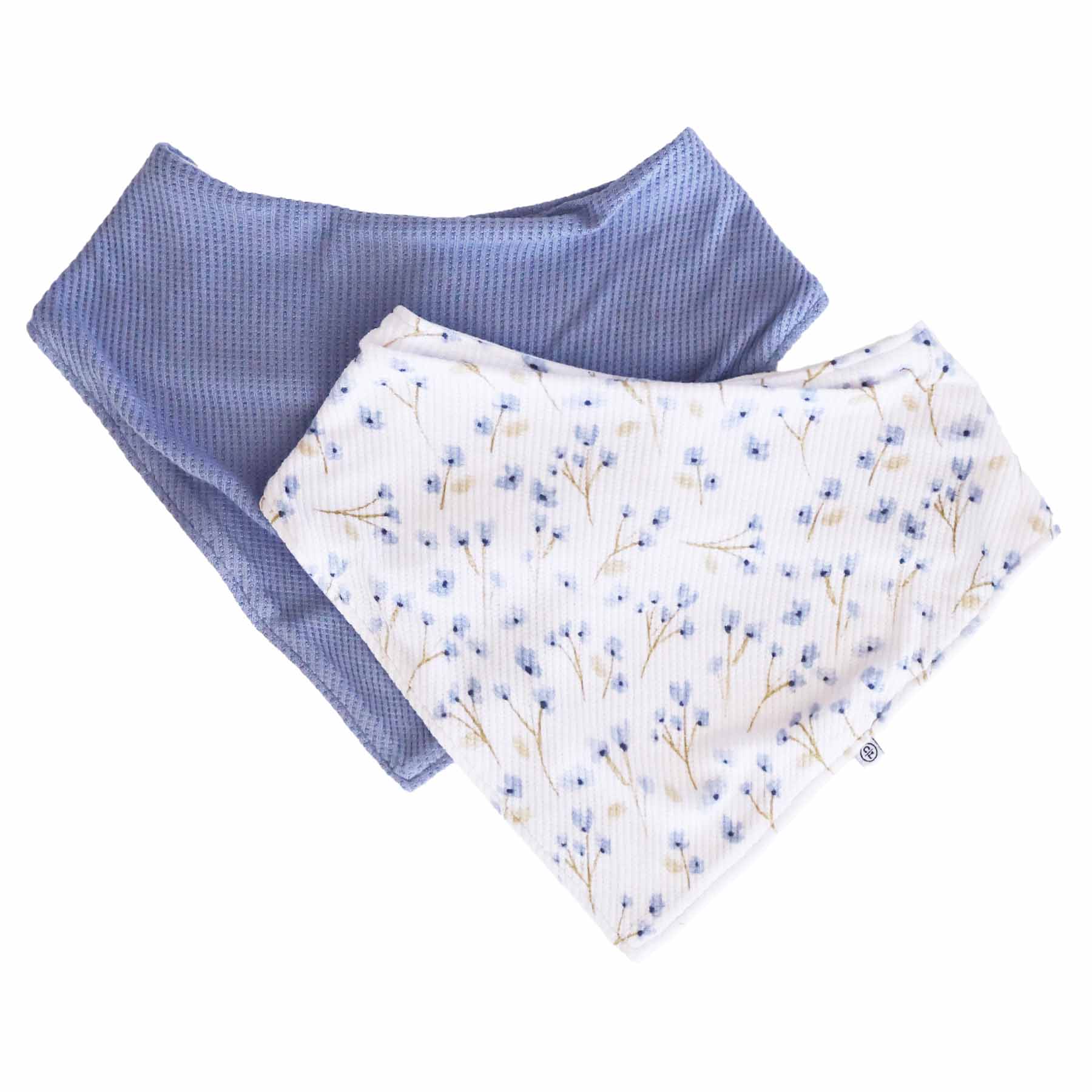 Blake's Blooms Bamboo Waffle 2pc Bandana Bibs