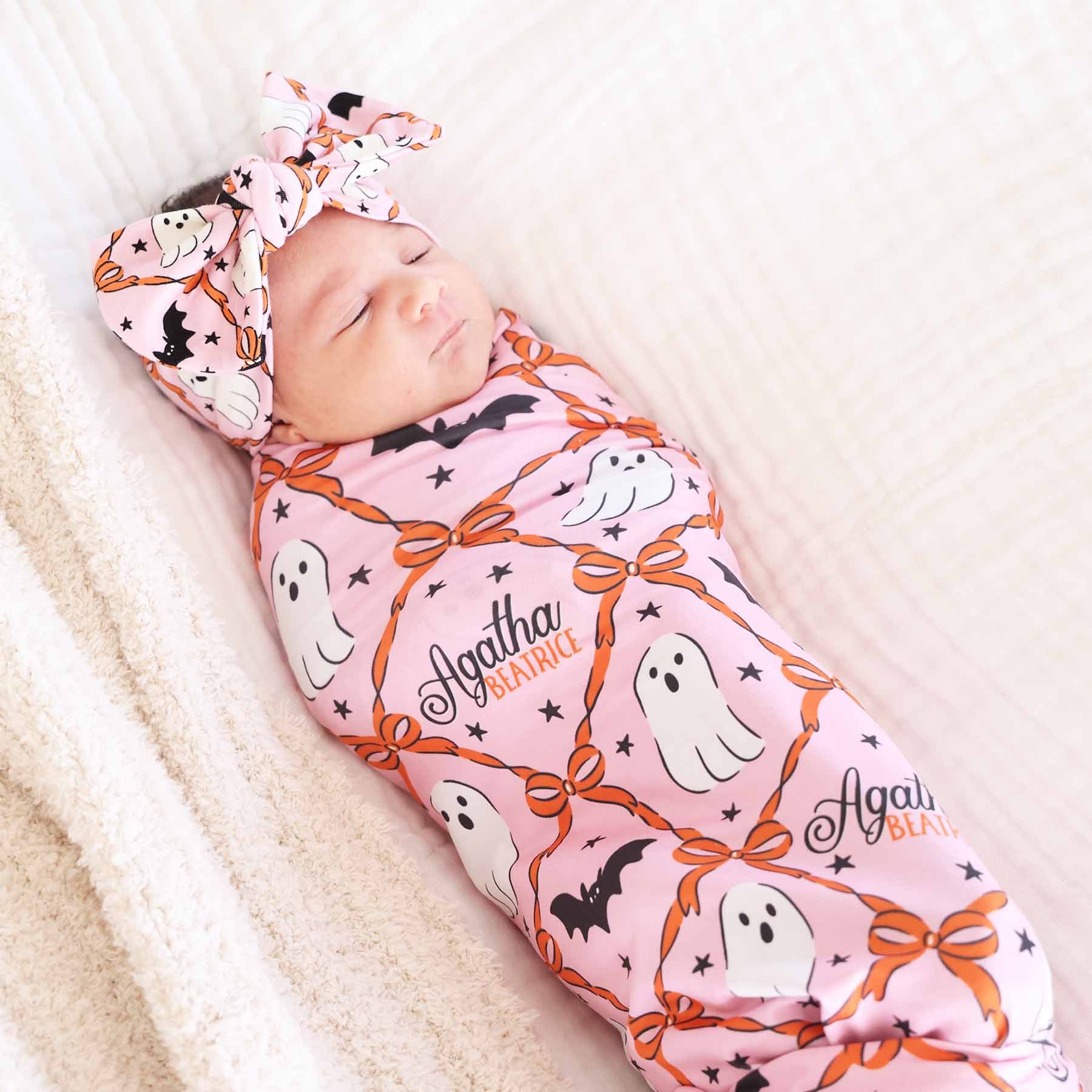 Boo Babes Personalized Swaddle Blanket