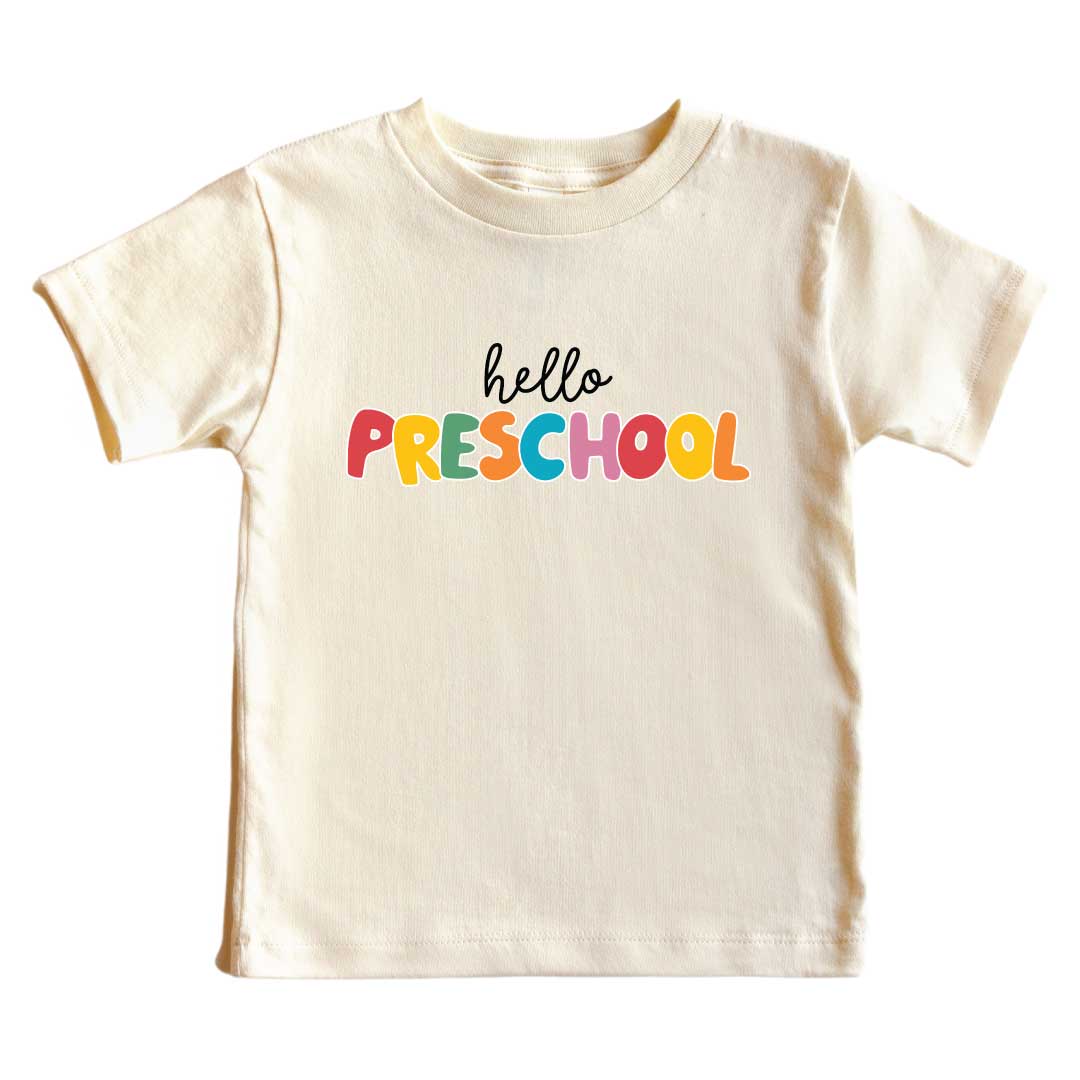 Hello New Grade Kids Graphic Tee | Natural