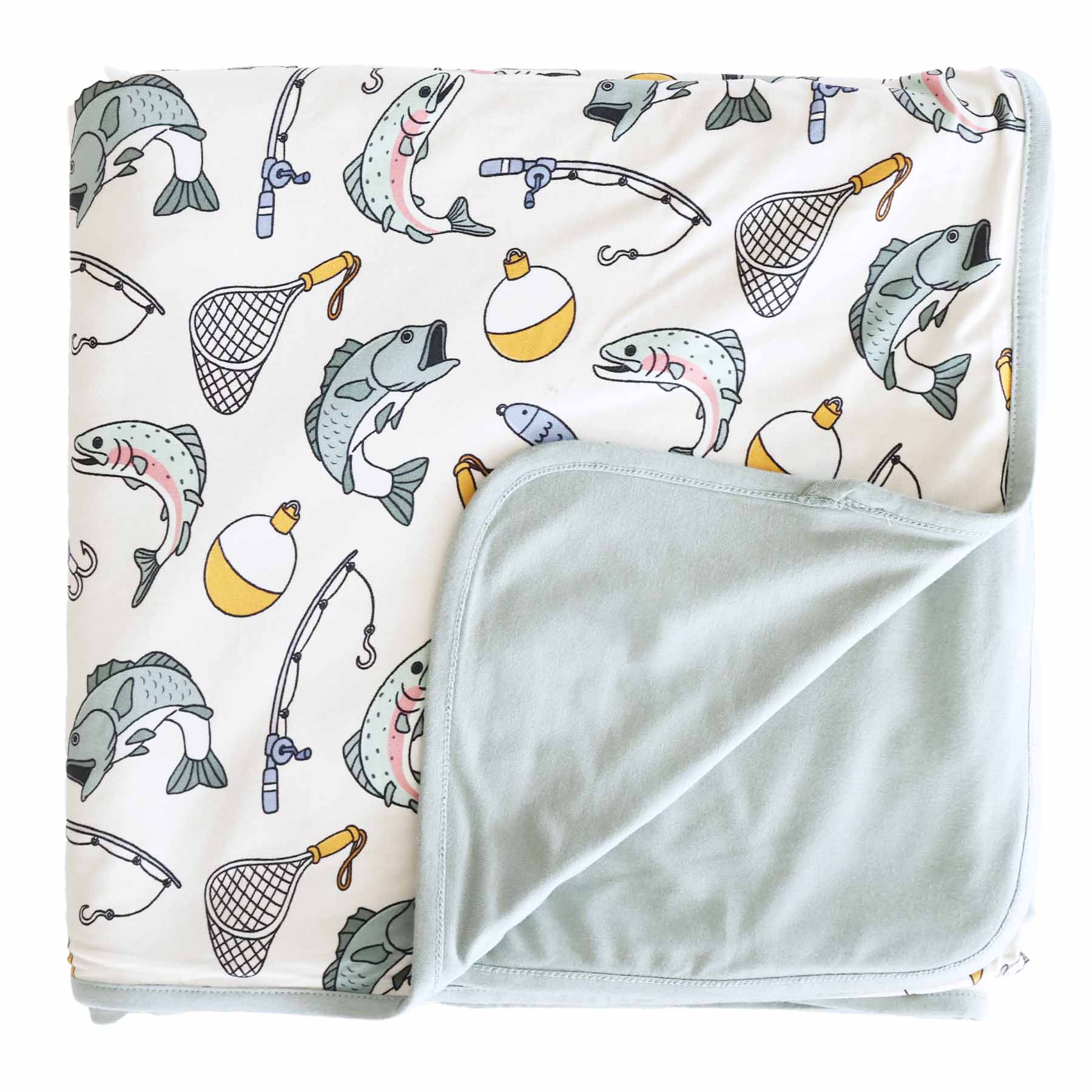 Catch of the Day Double Sided Bamboo Blanket