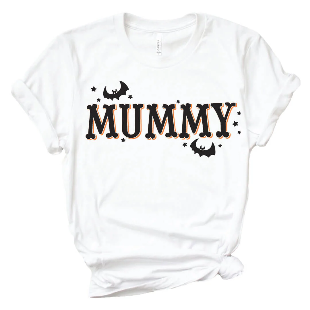 Mummy Adult Graphic Tee | White