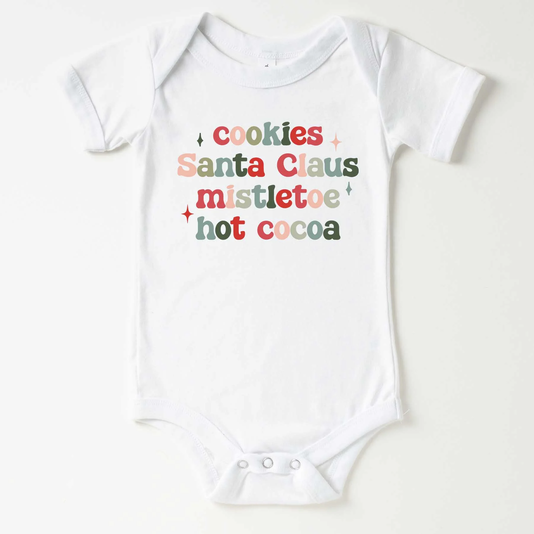 Christmas Favorites Graphic Bodysuit | White